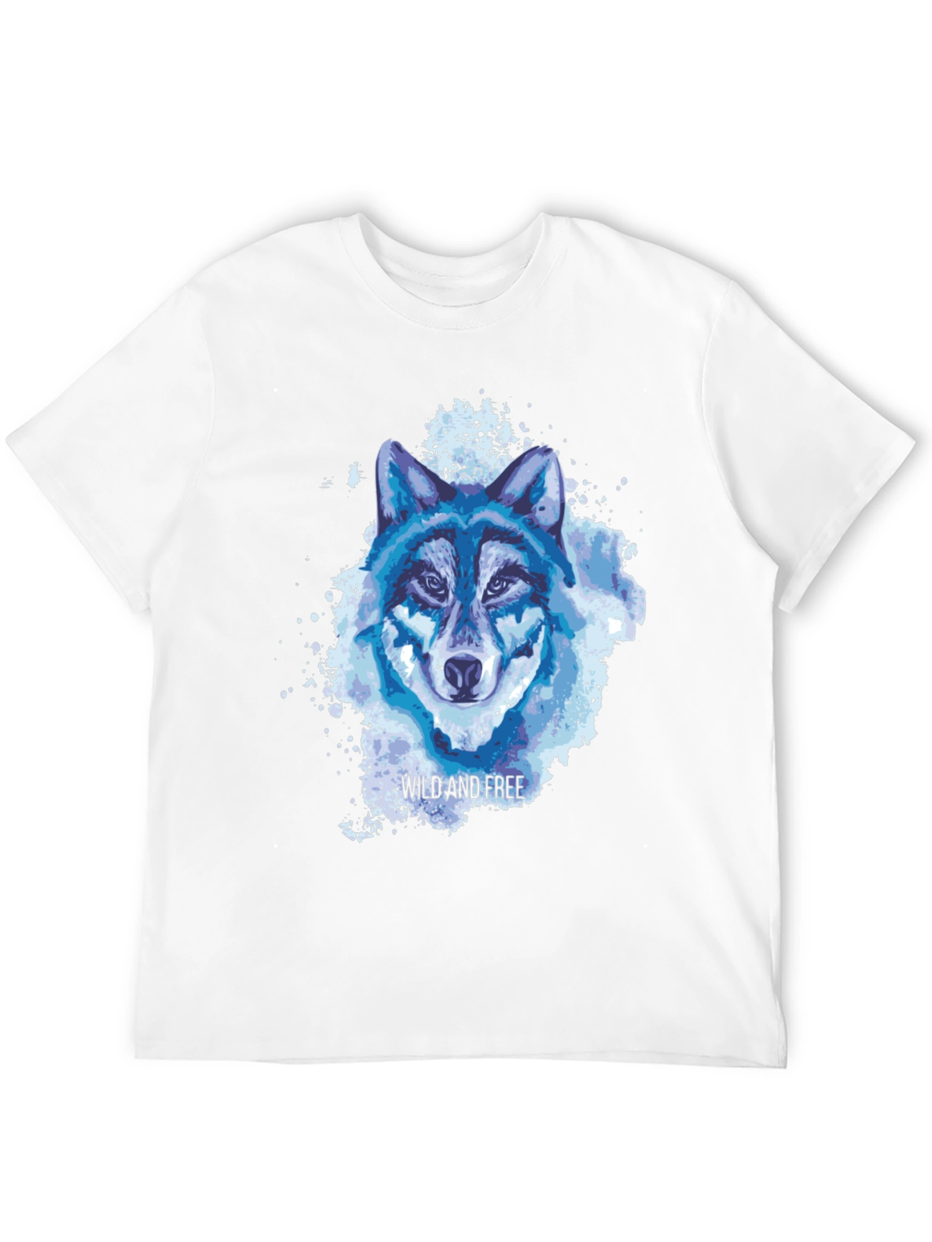 Black Wild and Free Wolf Graphic Tee - Black view 12