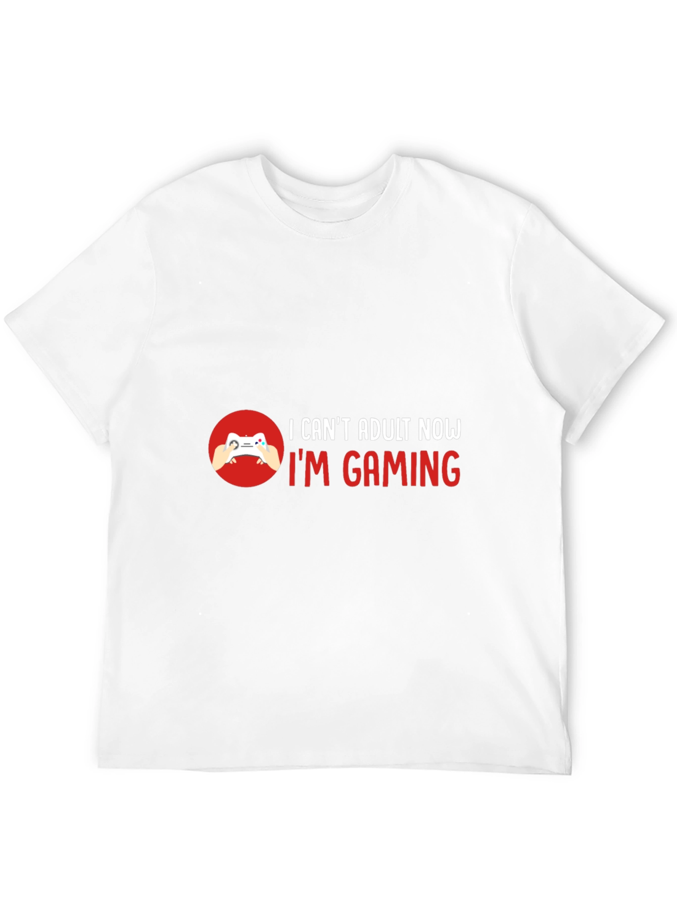 I Can't Adult Now I'm Gaming Black T-Shirt - 12