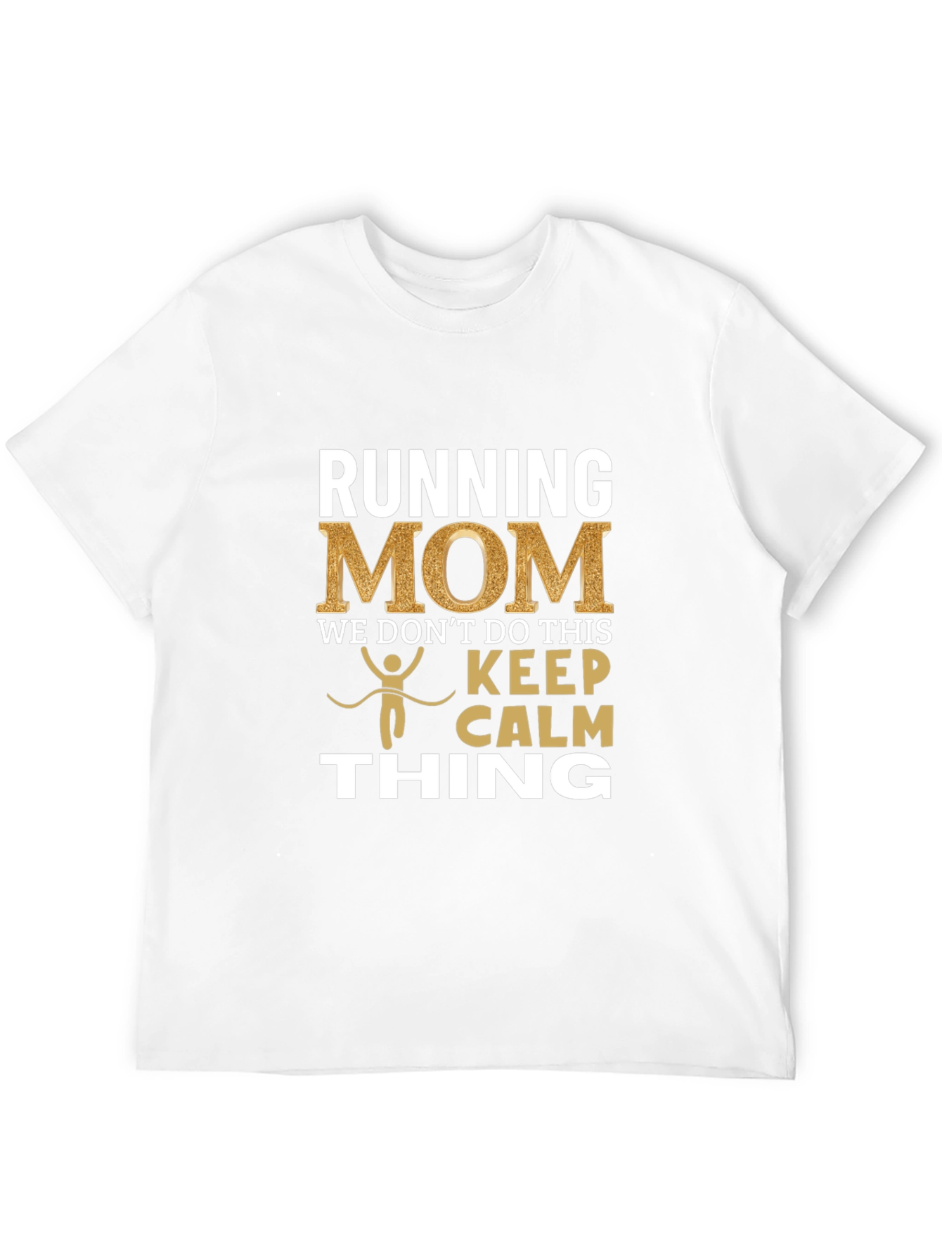 Black Running Mom T-Shirt - Keep Calm Thing view 12