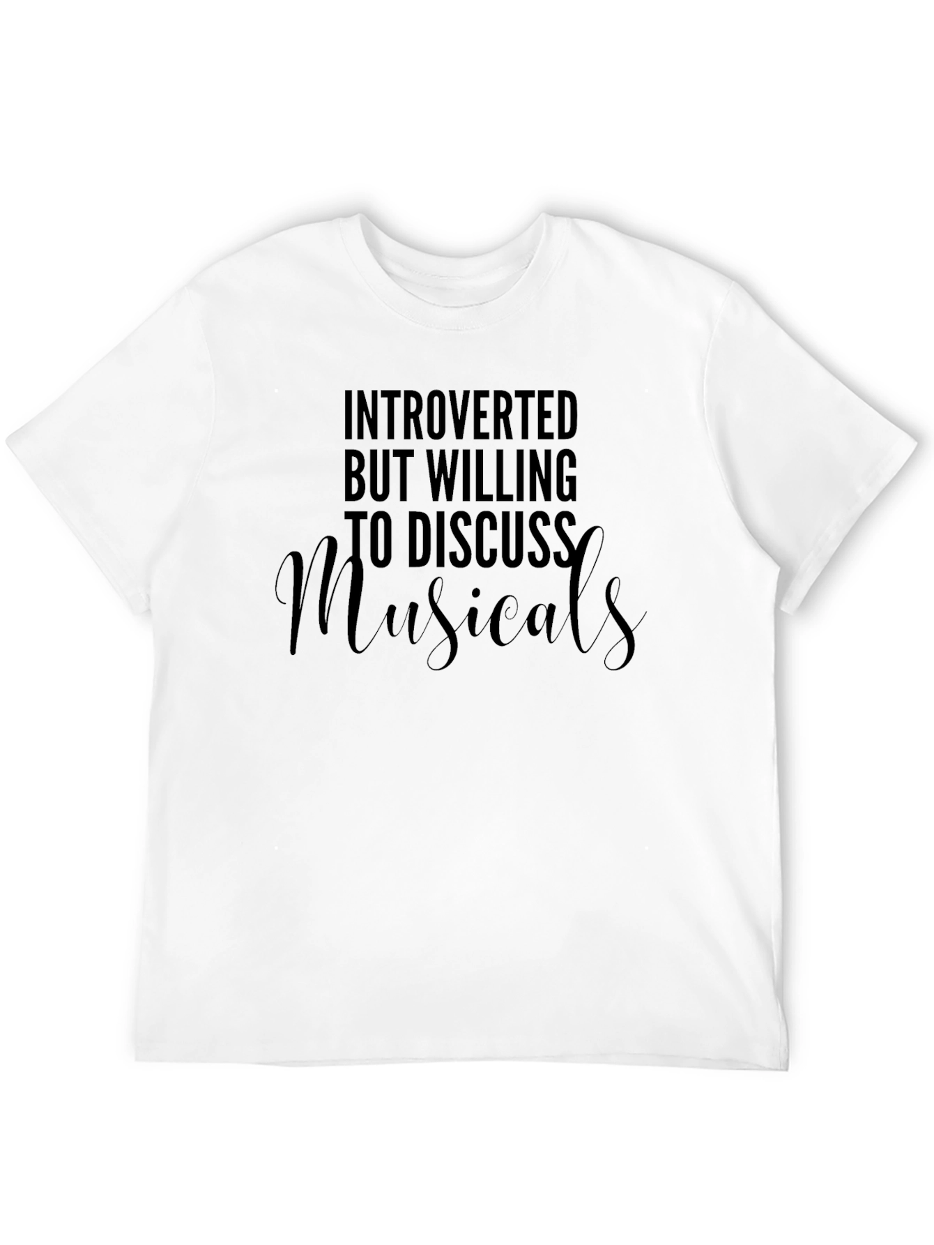 Black Introverted Musical Lover T-Shirt view 12