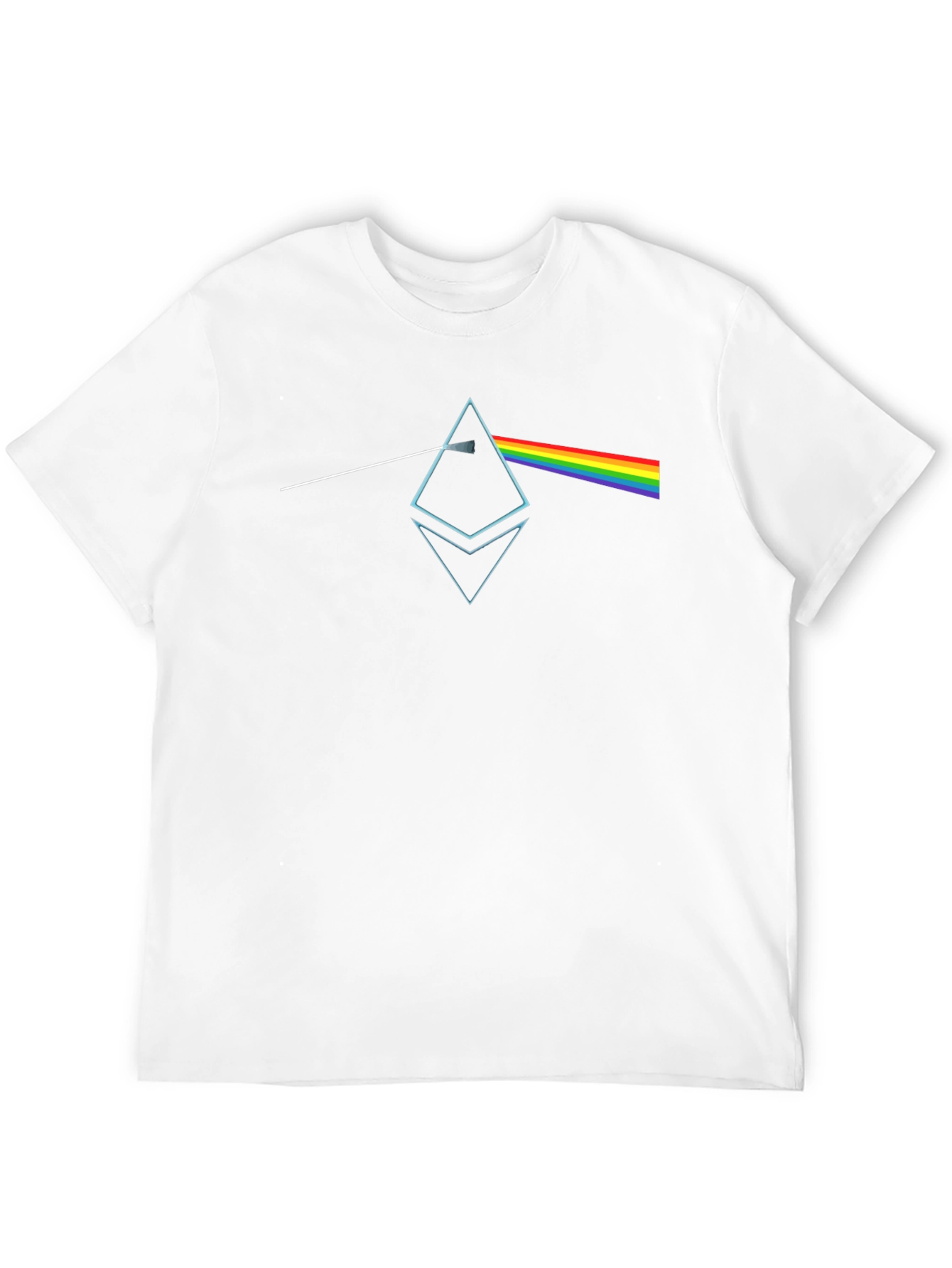 Black Prism Crypto Tee - Unique Dark Side Inspired Design view 12