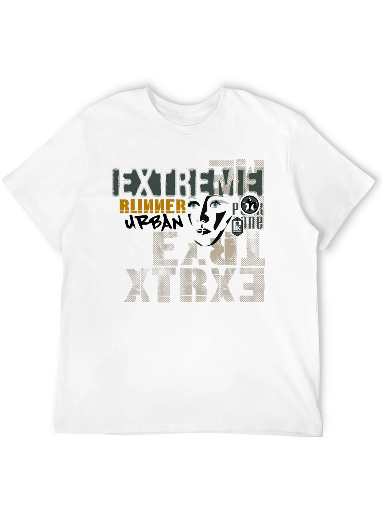 Black Extreme Runner Urban Graphic Print T-Shirt view 12