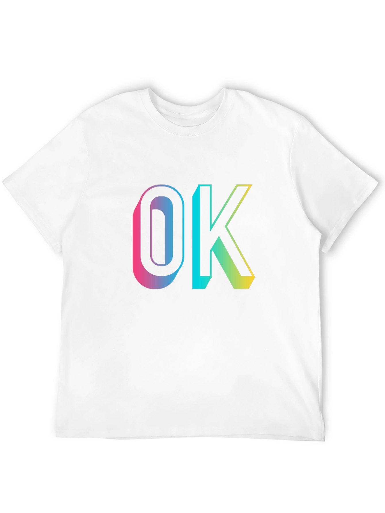 Black OK Gradient Graphic Tee - Casual Comfort view 12