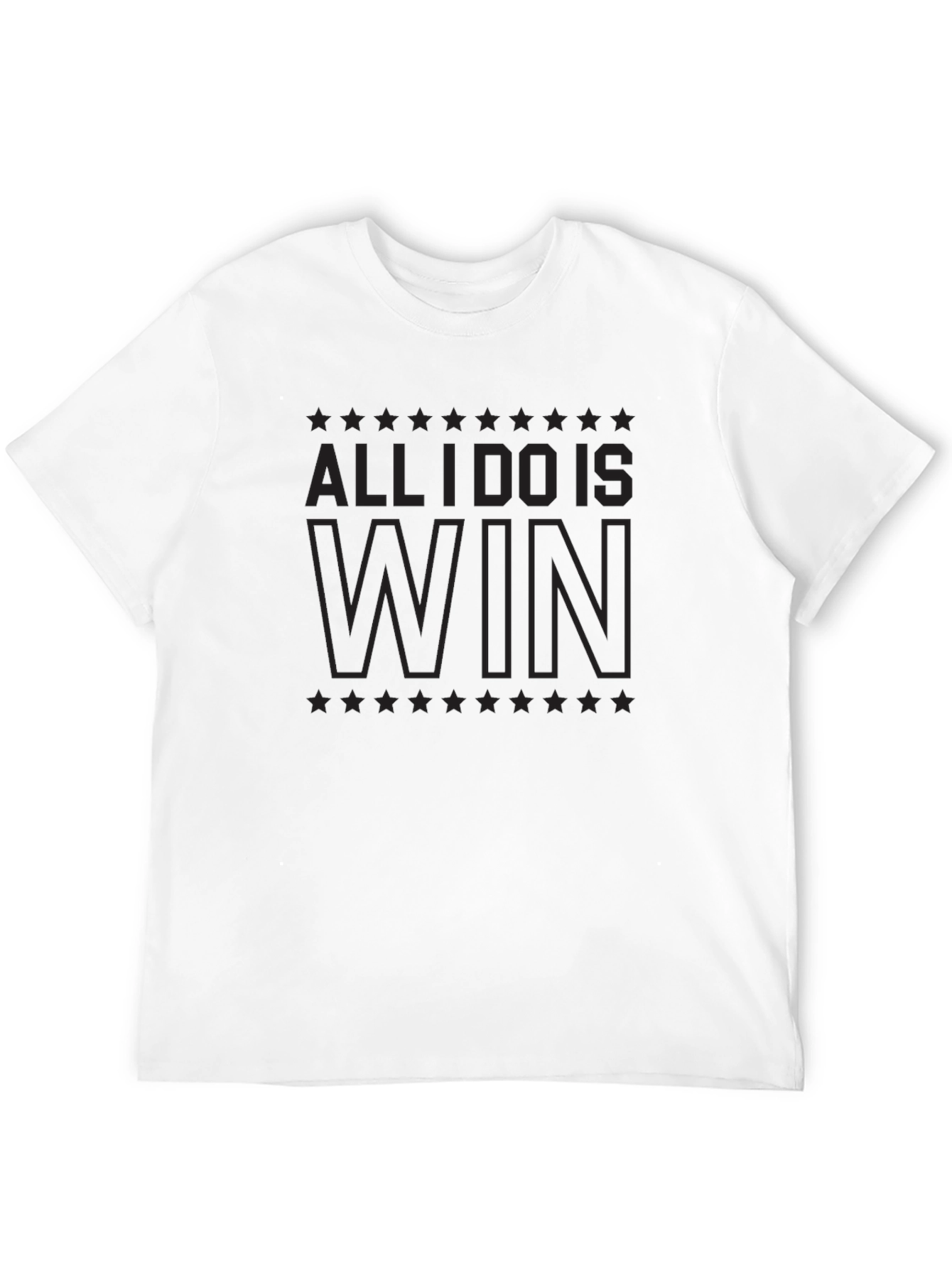 Black All I Do Is Win T-Shirt view 12