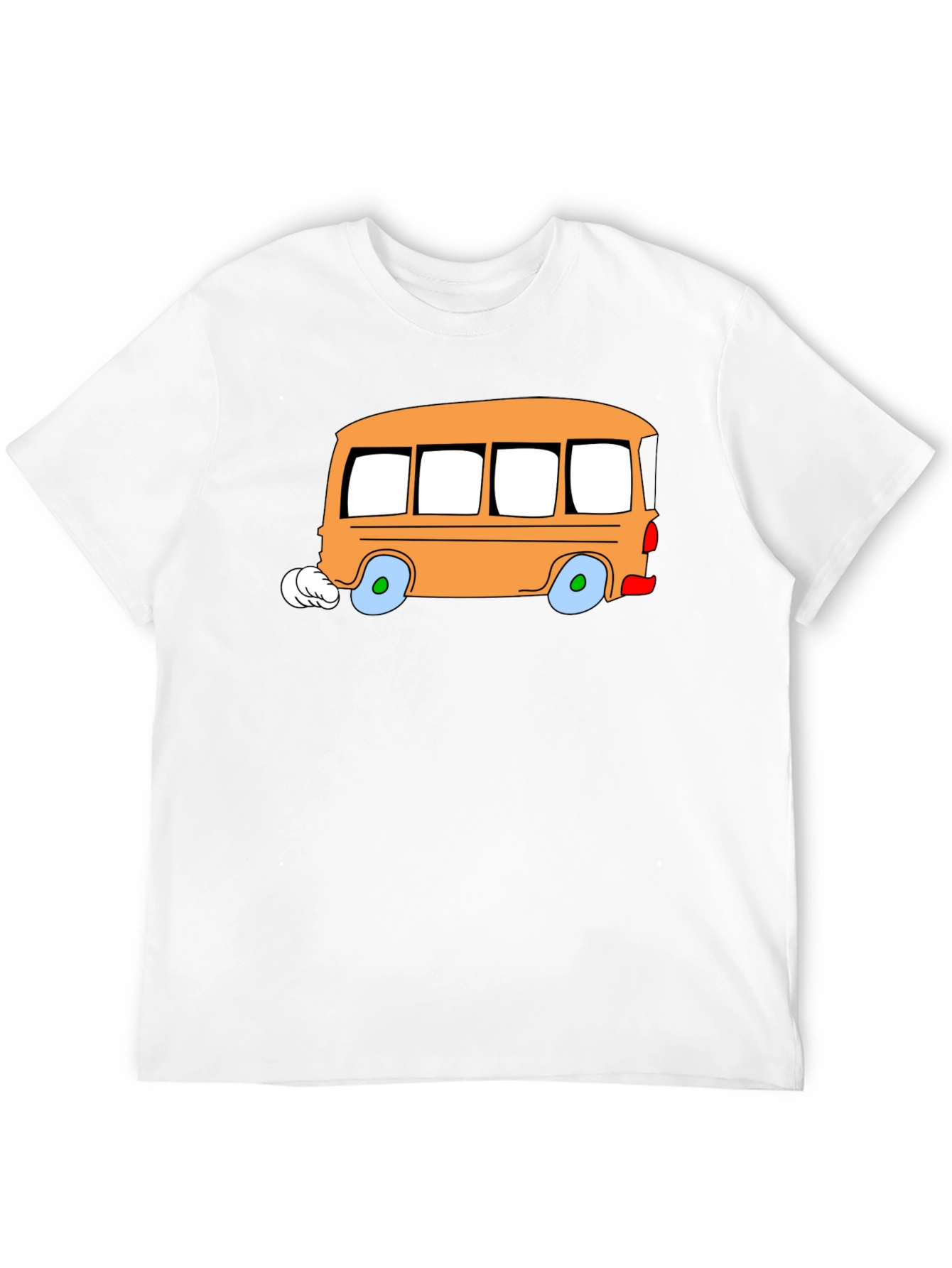 Black Cartoon Bus Graphic Tee - Fun & Unique Design view 12