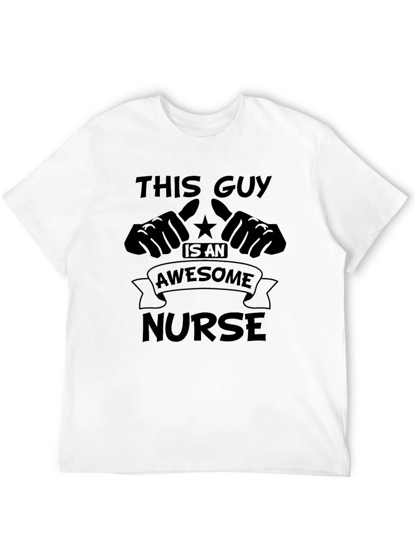 Black Awesome Nurse Graphic T-Shirt view 12
