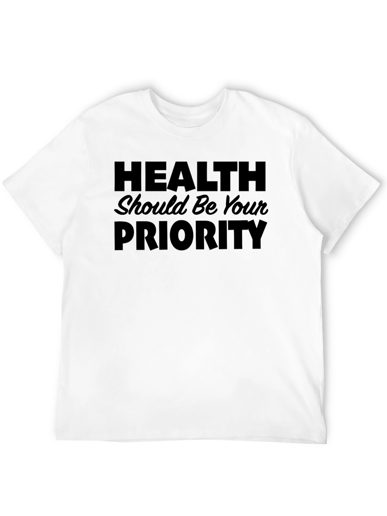 Black Health Priority Graphic T-Shirt view 12