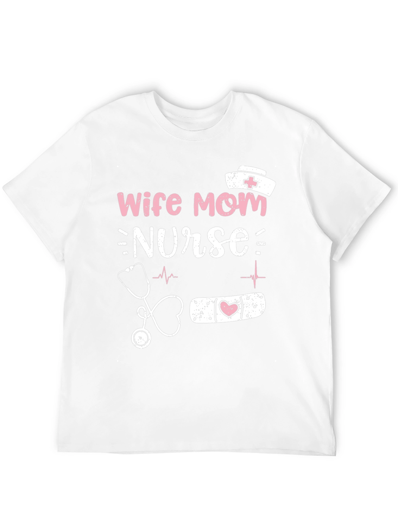 Black Wife Mom Nurse Graphic T-Shirt view 12