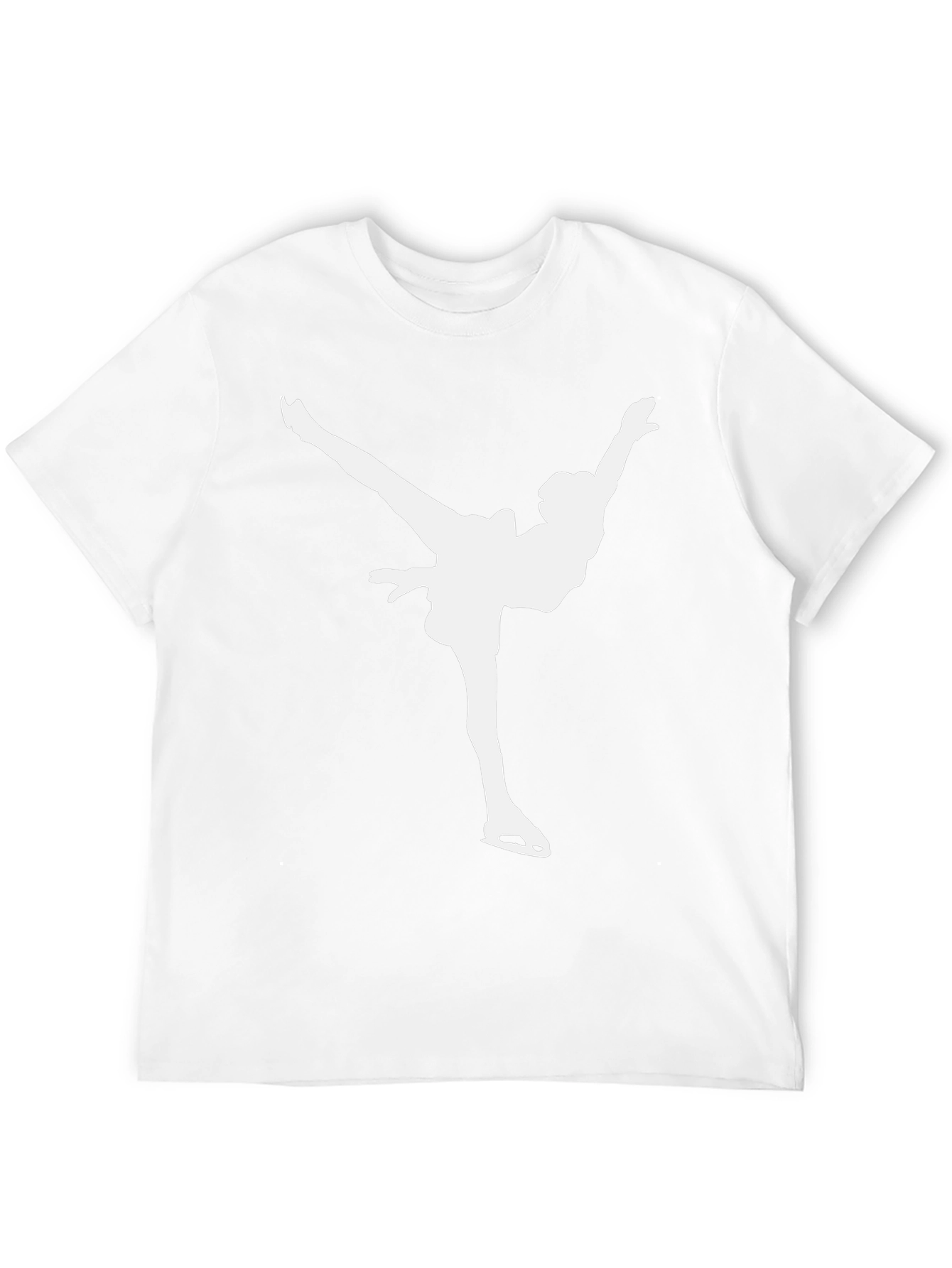 Black Figure Skater Graphic Tee - Black Cotton T-Shirt view 12