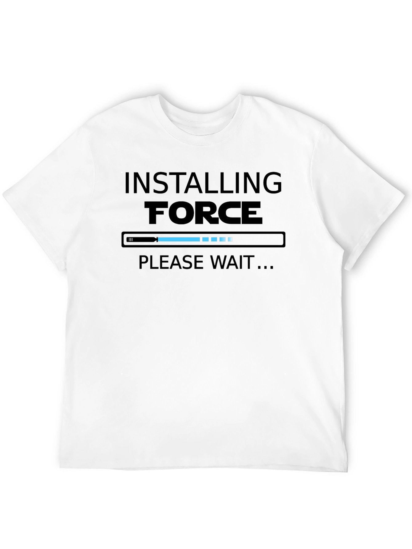 Black Installing Force T-Shirt - Funny Geek Tee view 12