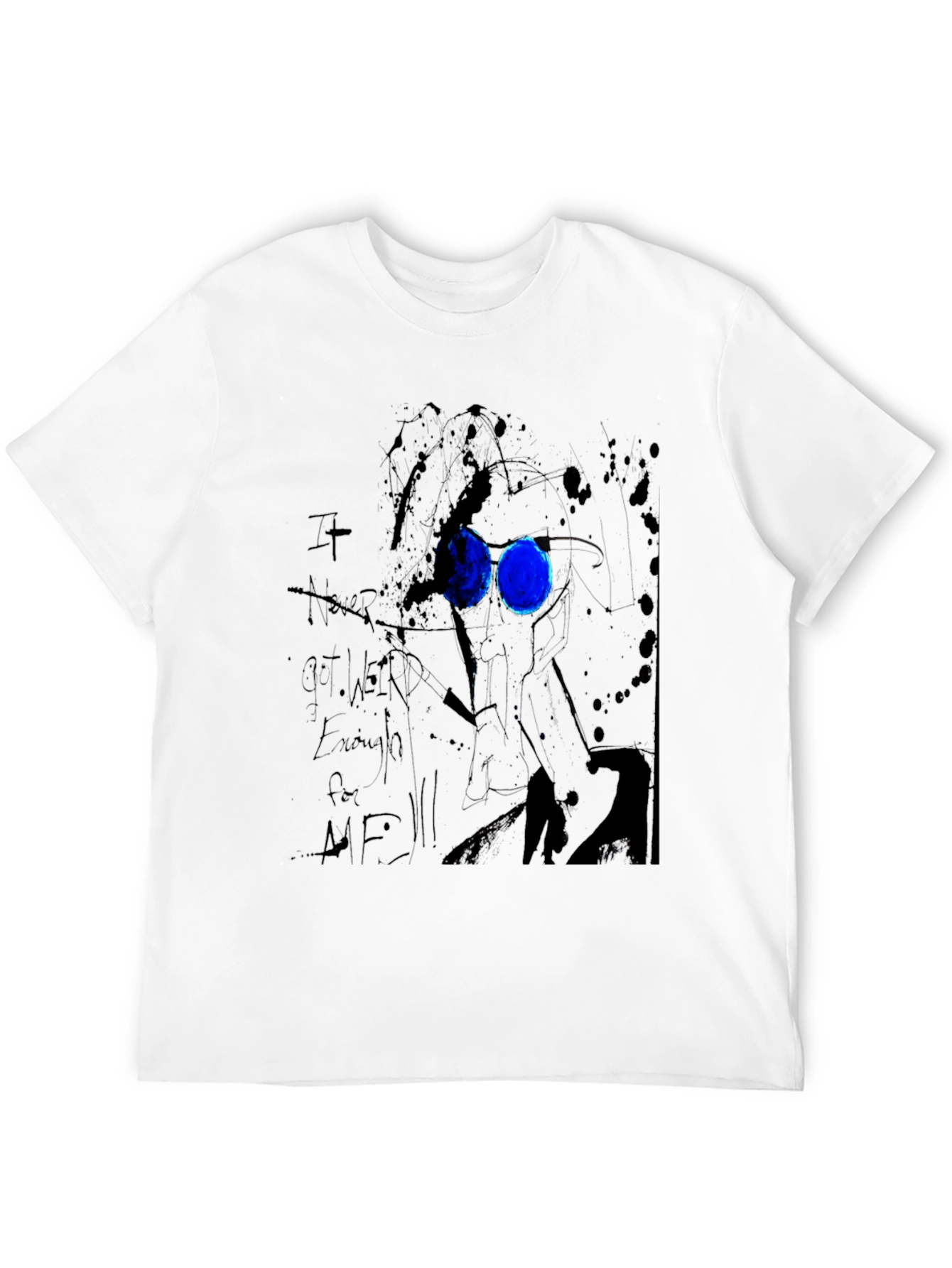 Black Abstract Art Black Graphic Tee view 12