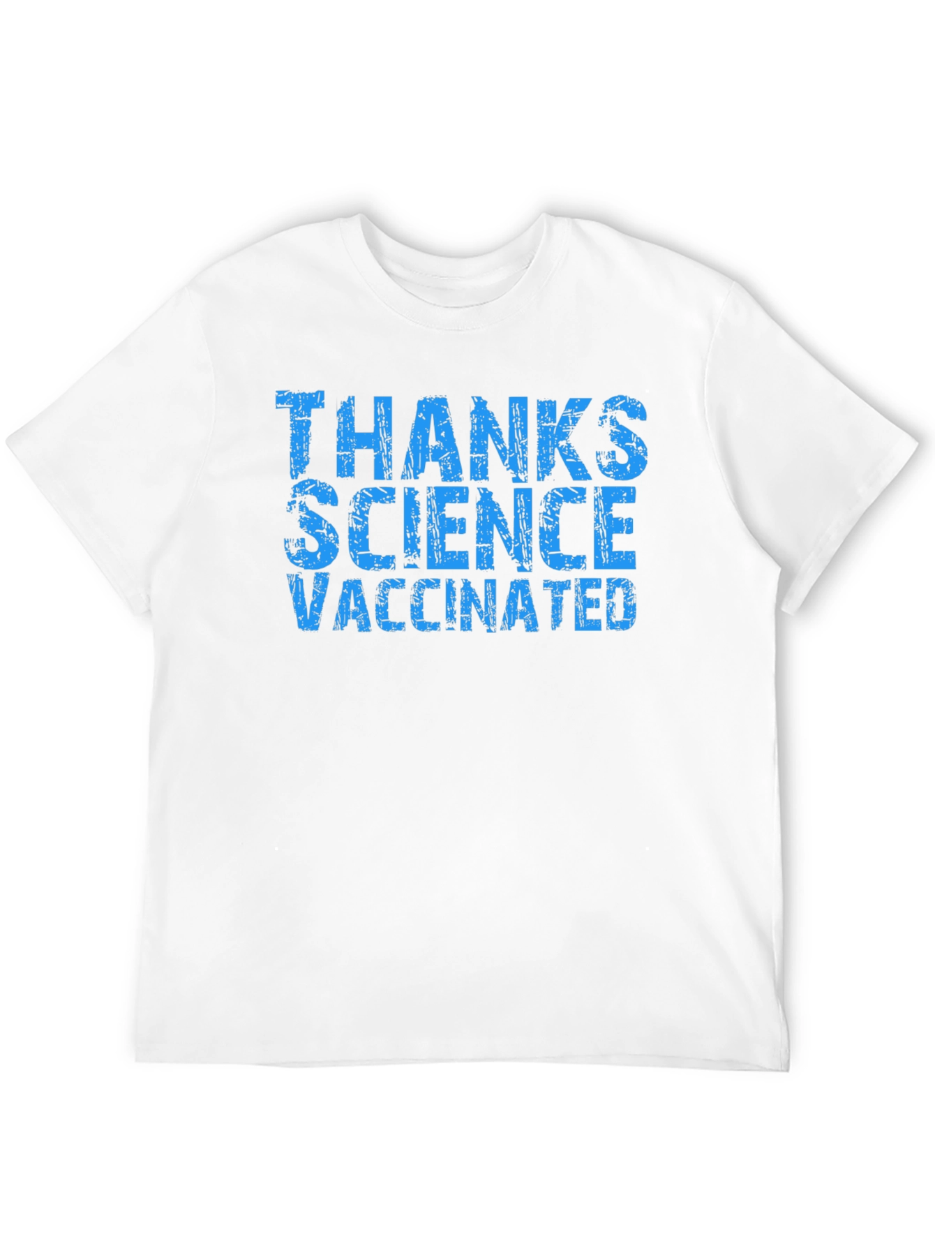 Black Thanks Science Vaccinated T-Shirt view 12