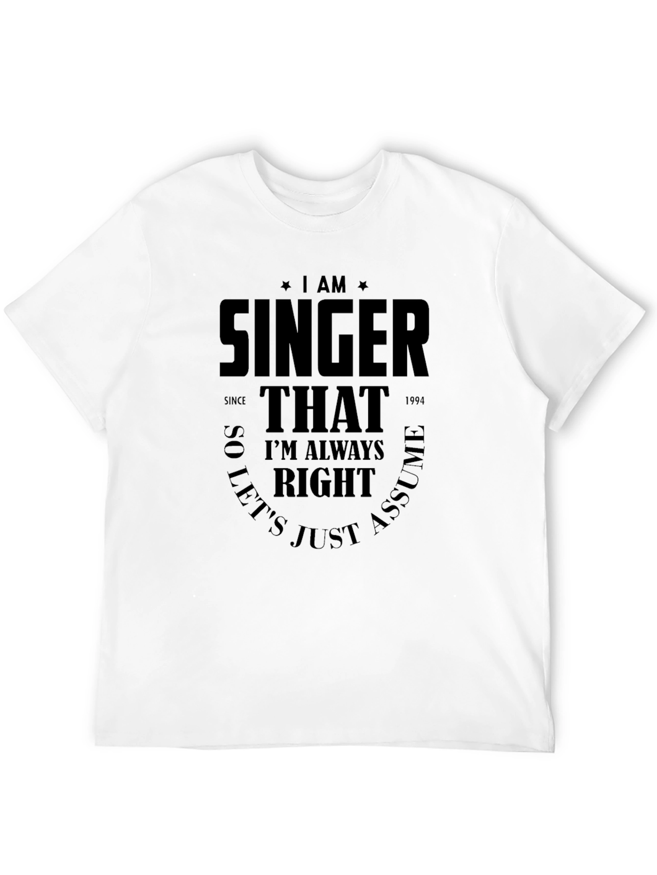 Black Singer Always Right Graphic Tee - Black T-Shirt view 12