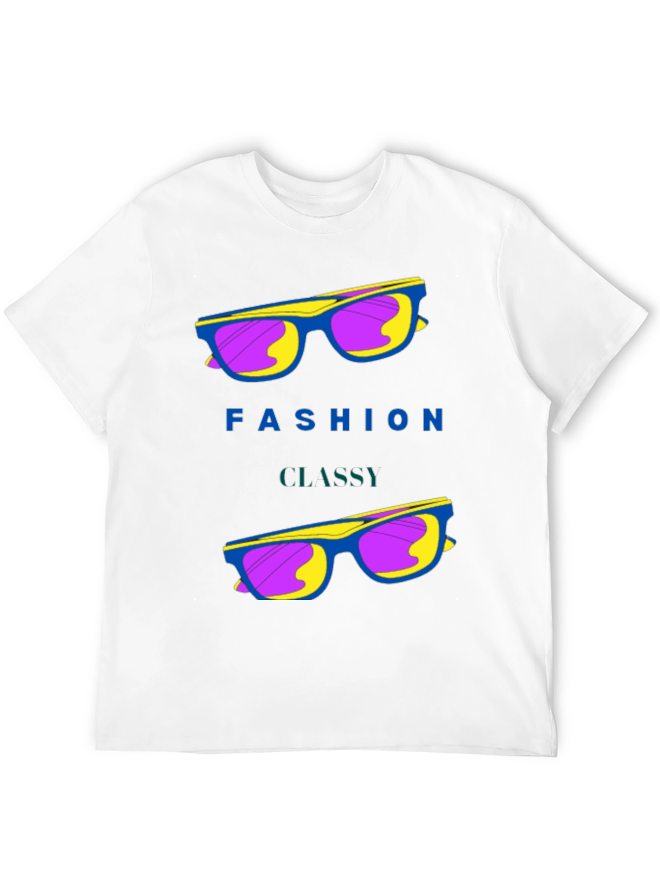 Black Fashion Classy Sunglasses Graphic T-Shirt view 12