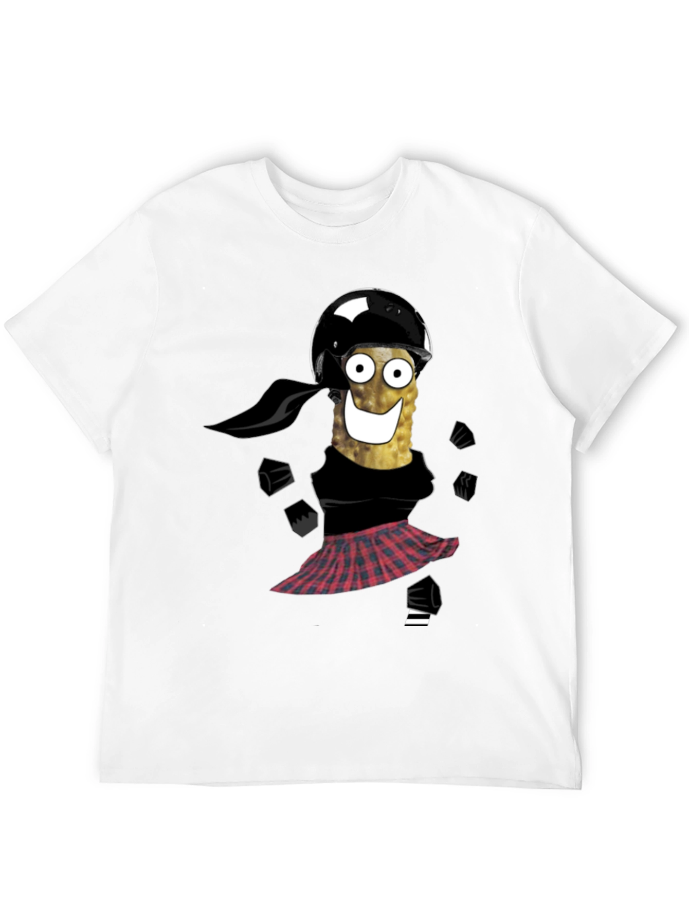 Black Funny Pickle Biker T-Shirt view 12