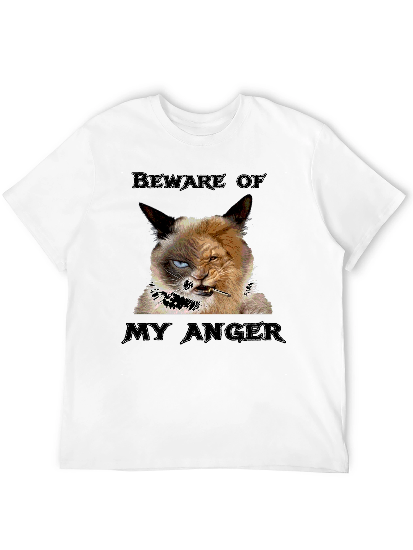 Black Grumpy Cat T-Shirt - Beware My Anger view 12
