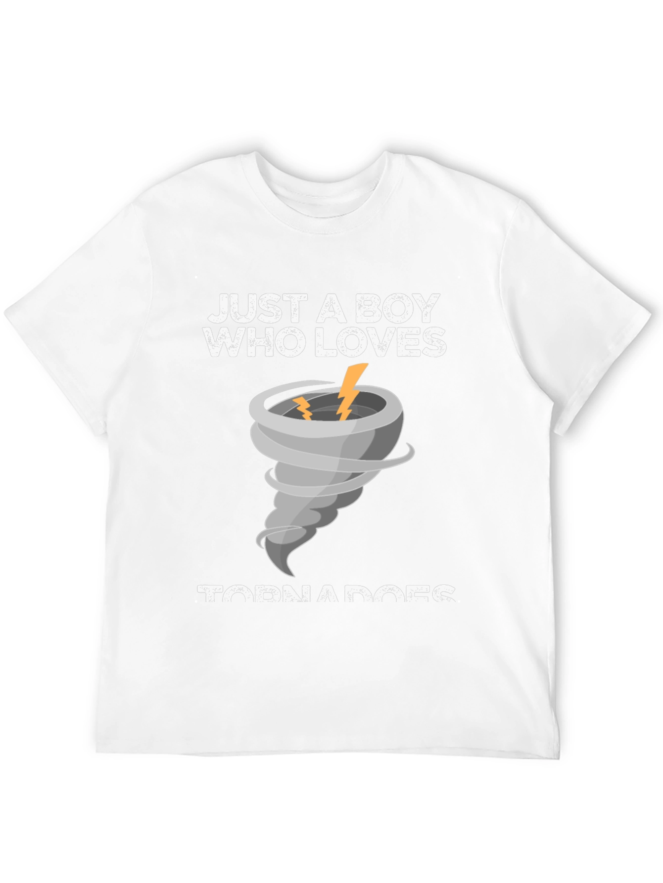 Black Just A Boy Who Loves Tornadoes T-Shirt view 12