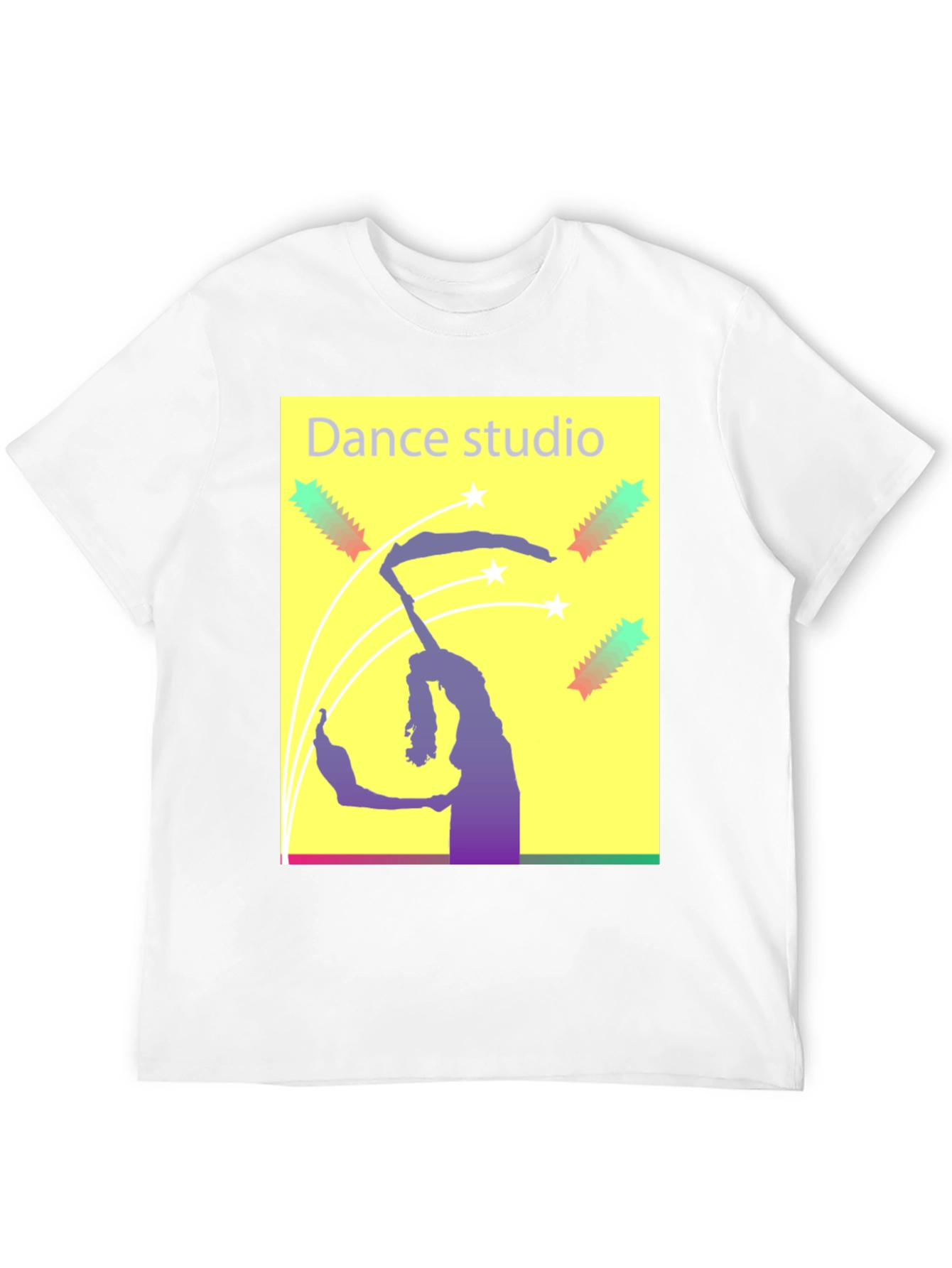 Black Dance Studio Graphic Tee - Black Cotton T-Shirt view 12