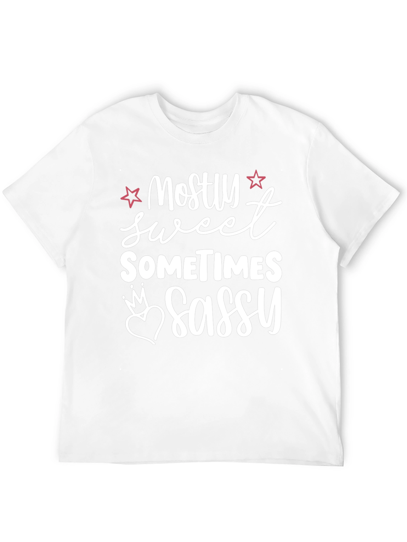 Black Mostly Sweet Sometimes Sassy Graphic Tee view 12