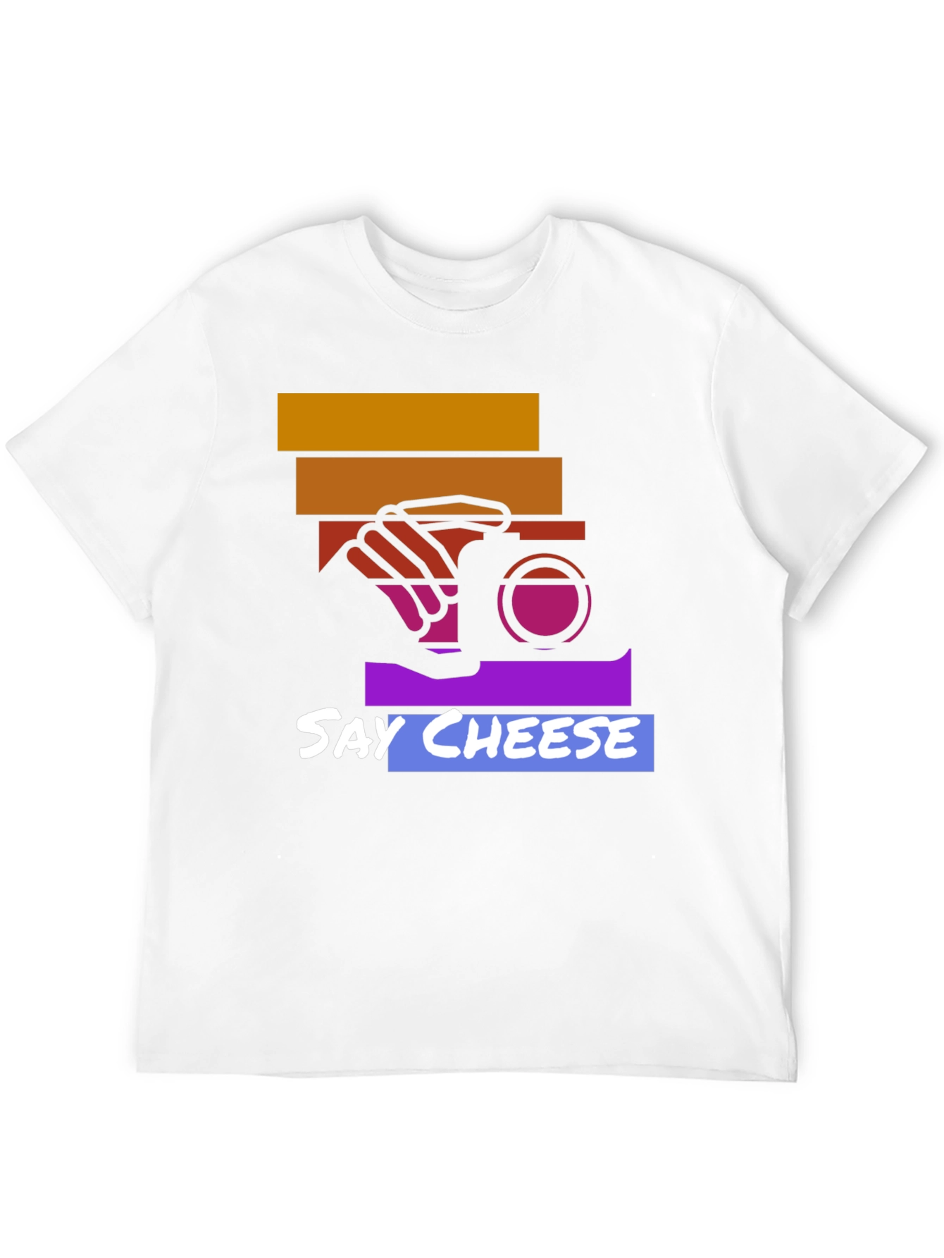 Black Say Cheese Graphic Tee - Camera Lover T-Shirt view 12