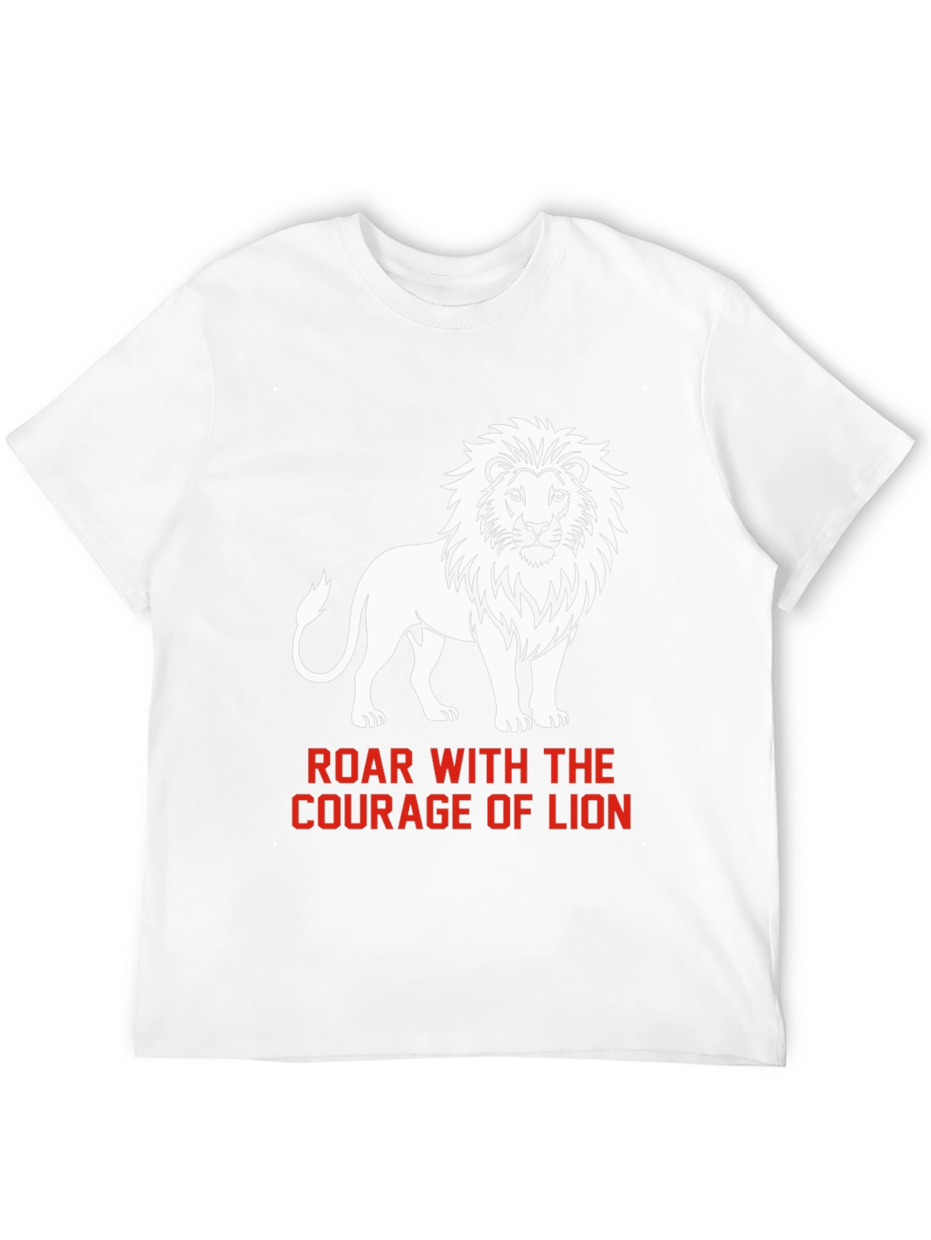 Black Courage of Lion Graphic T-Shirt view 12