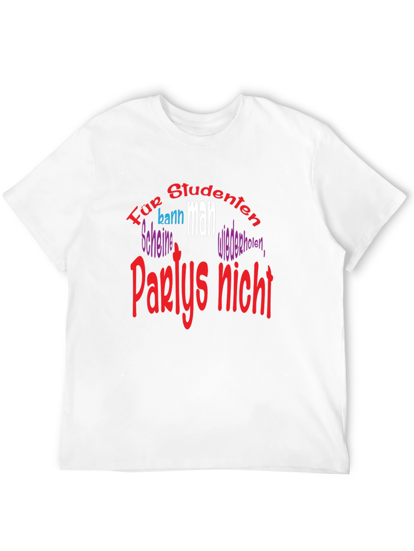 Black Student Party German T-Shirt view 12