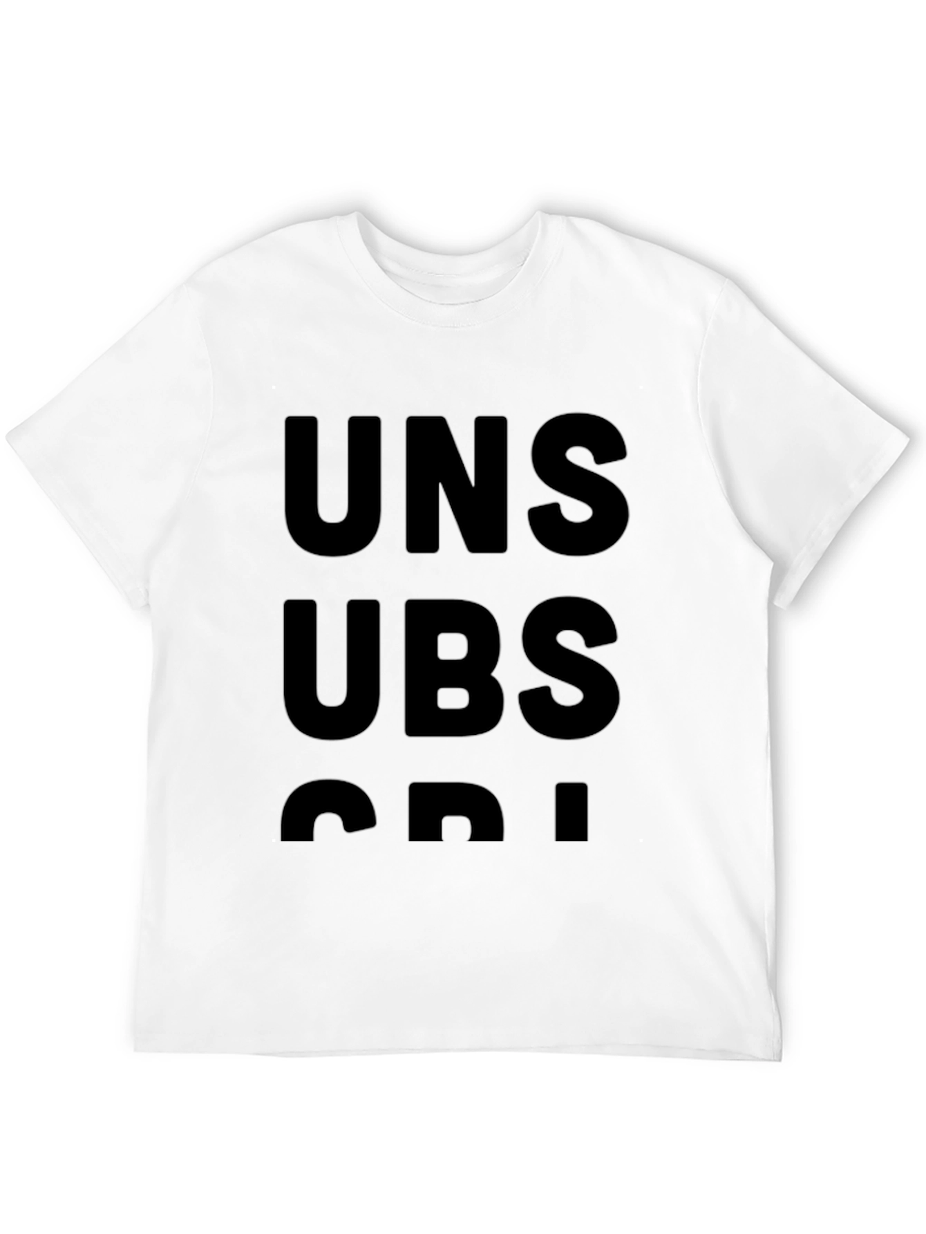 Black Unsubscribe Graphic T-Shirt view 12