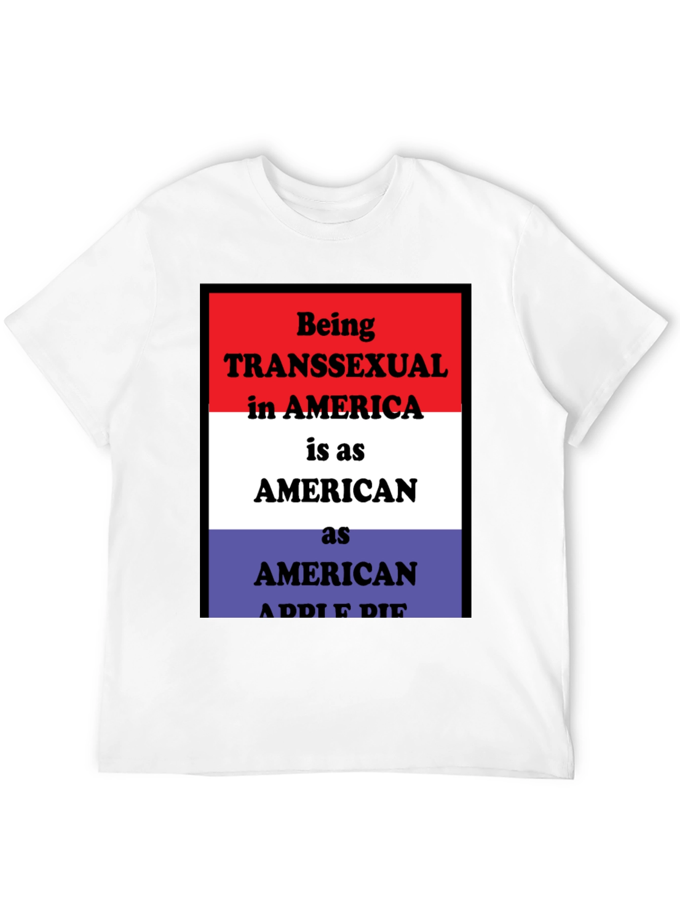 Black Transgender American Pride T-Shirt view 12