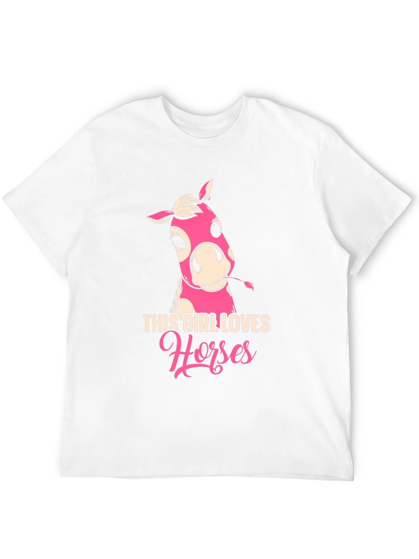 Black This Girl Loves Horses Black T-Shirt view 12