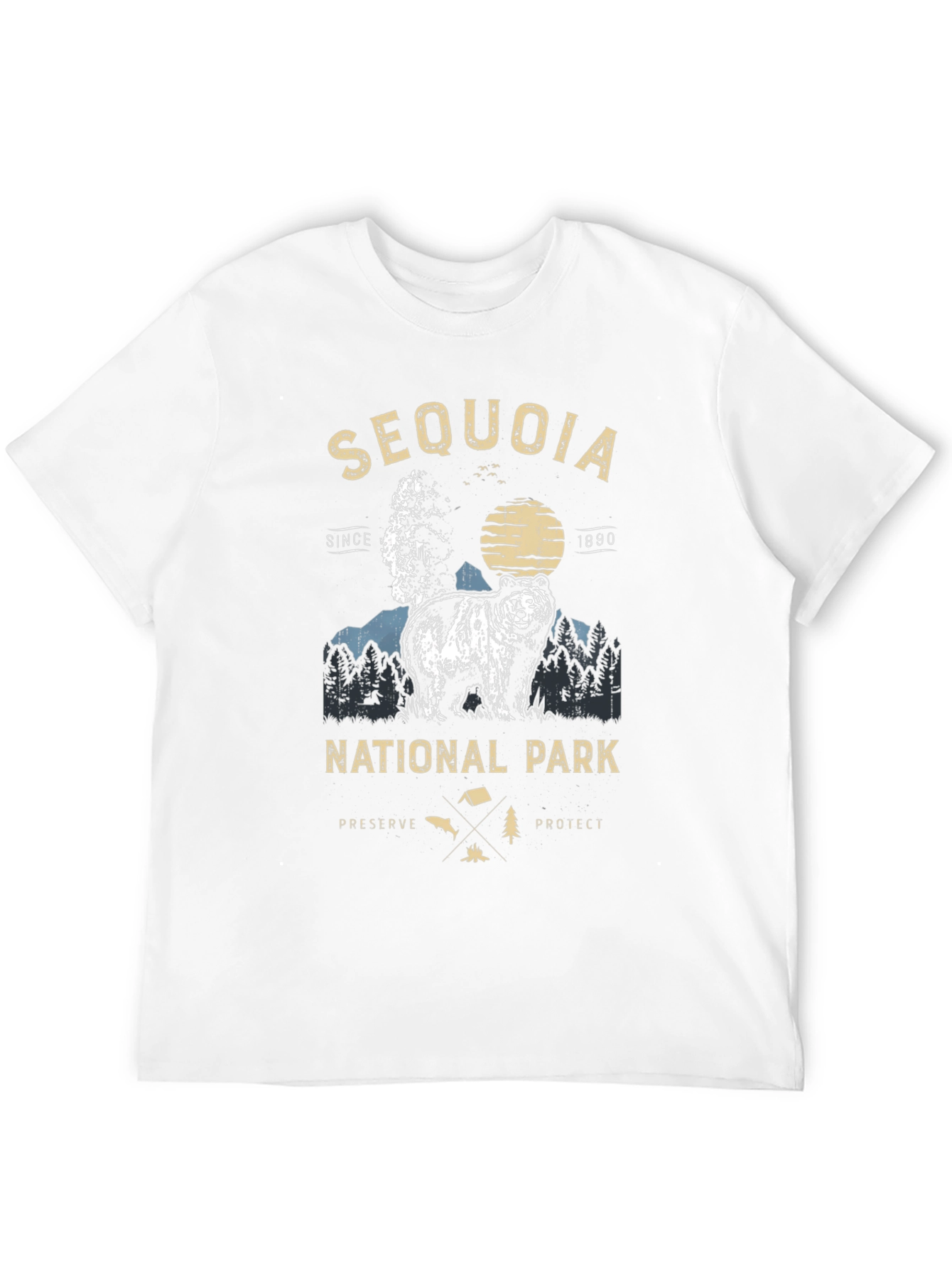 Black Sequoia National Park Bear T-Shirt view 12