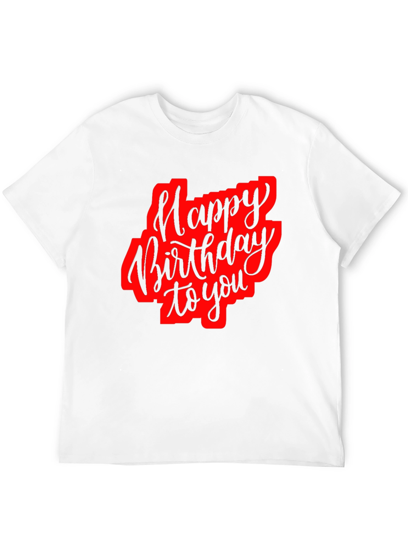 Black Happy Birthday Black Graphic T-Shirt view 12