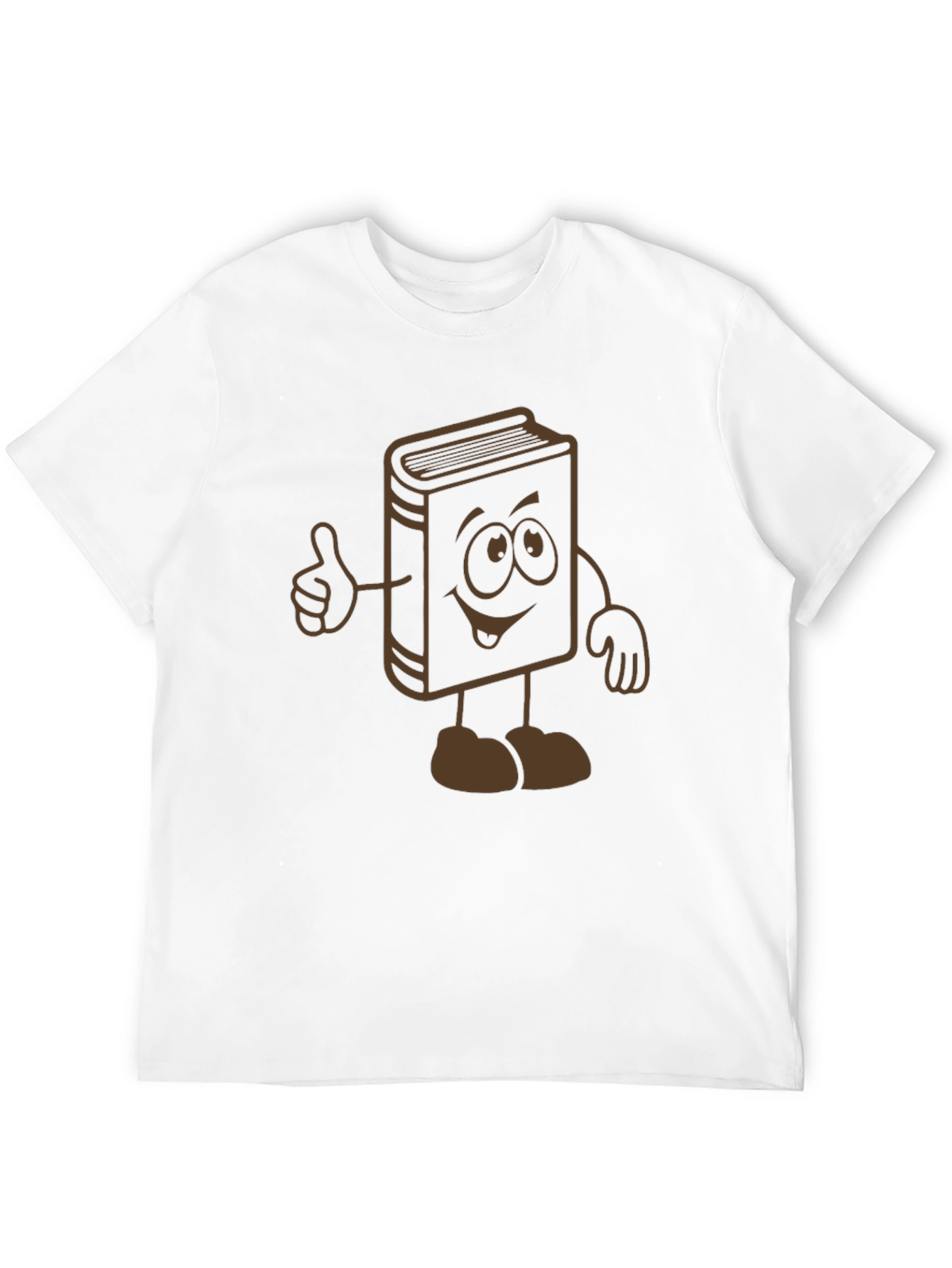 Black Cartoon Book Graphic Tee - Black Cotton Blend view 12