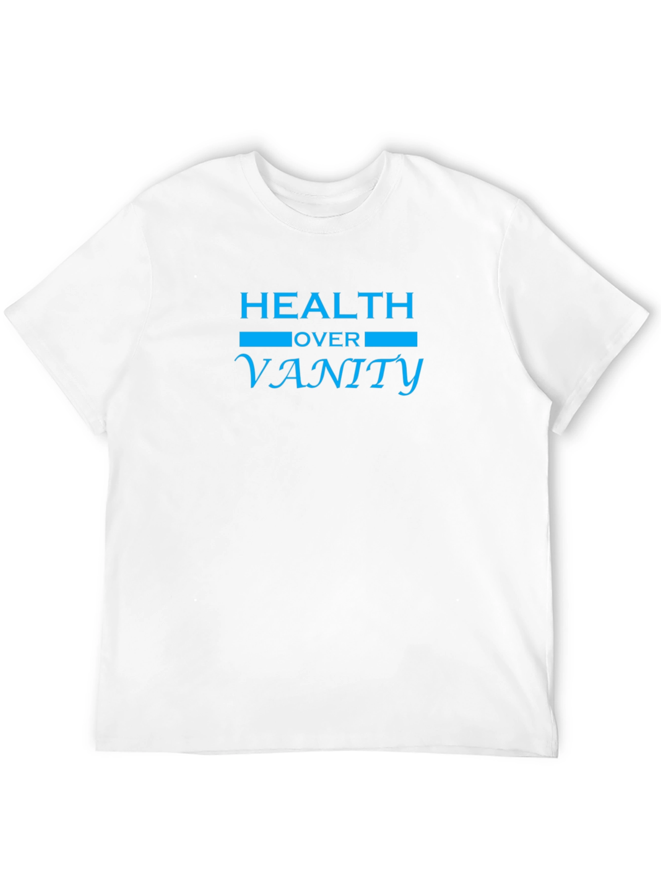 Black Health Over Vanity Black T-Shirt view 12