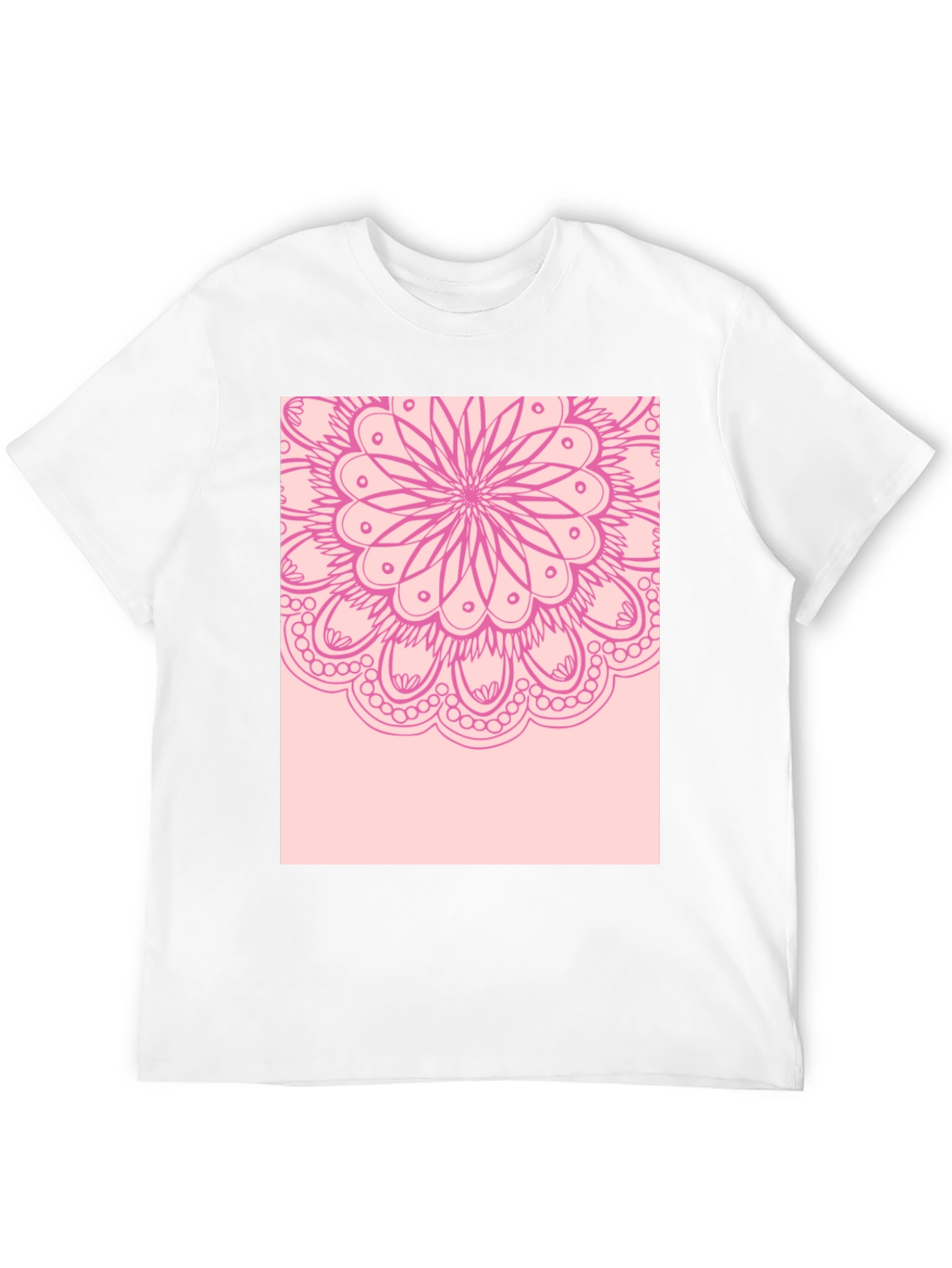 Black Mandala Graphic Tee - Stylish Black Cotton T-Shirt view 12