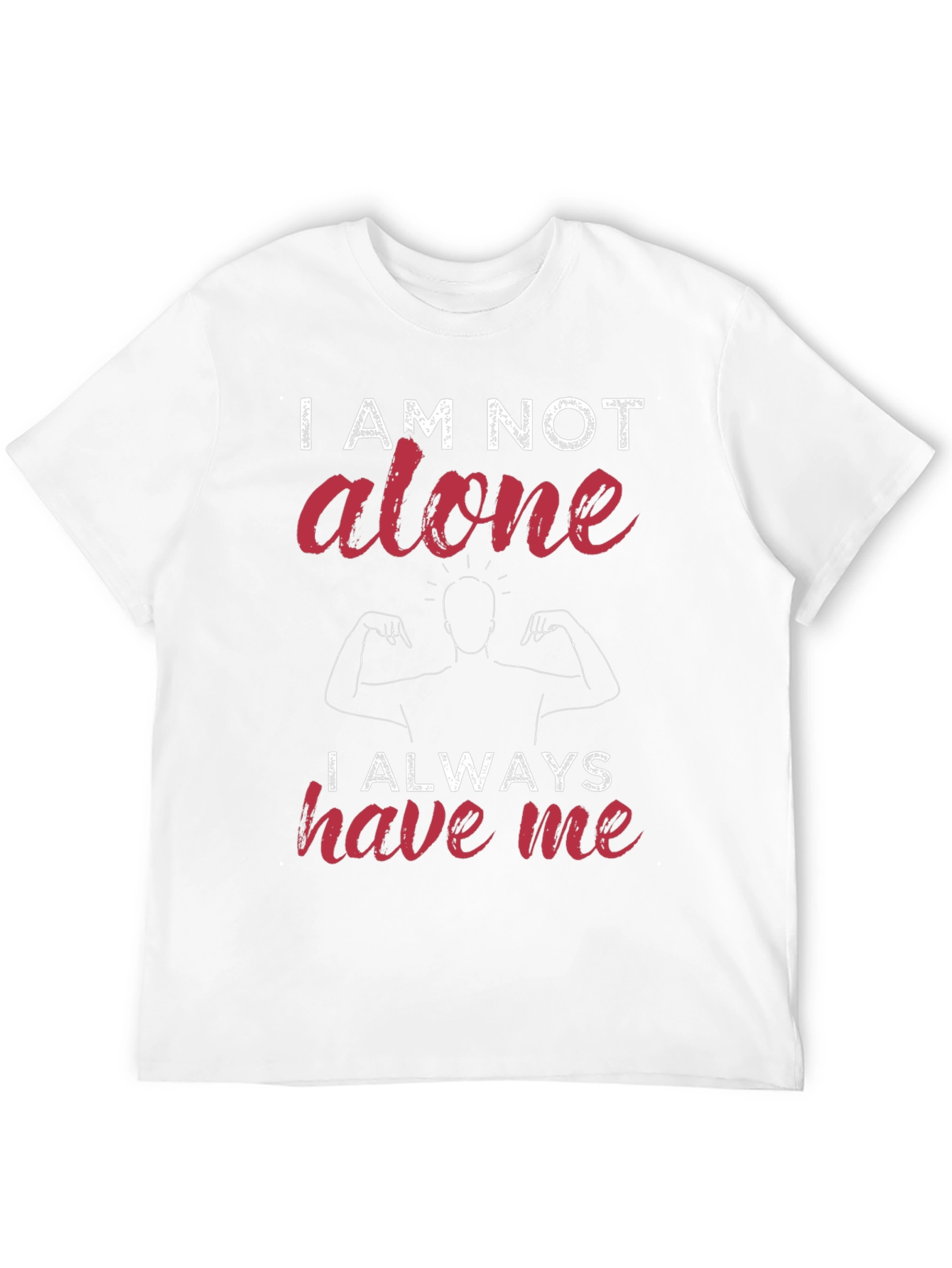 Black I Am Not Alone Graphic T-Shirt view 12