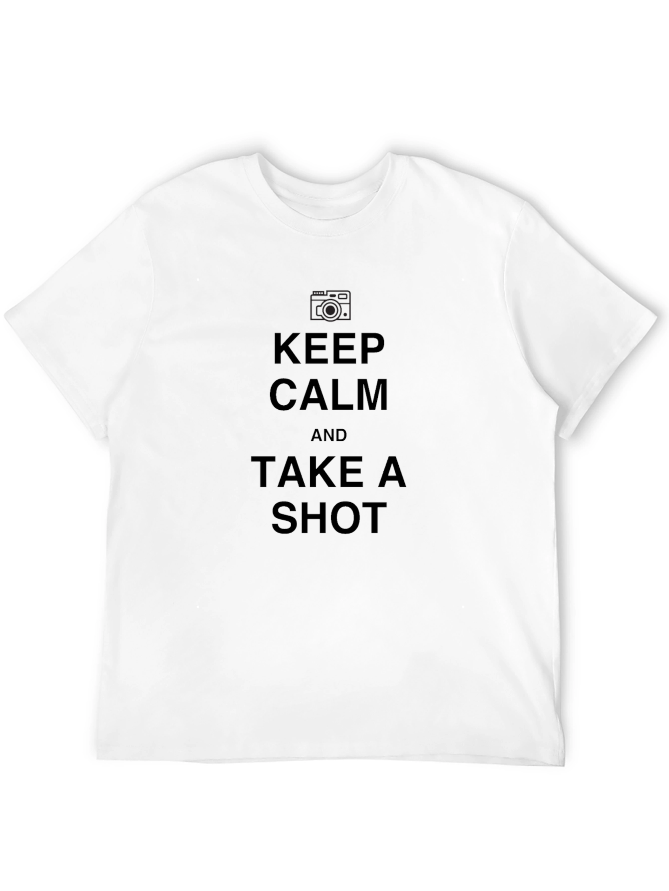 Black Keep Calm Take a Shot Black T-Shirt view 12