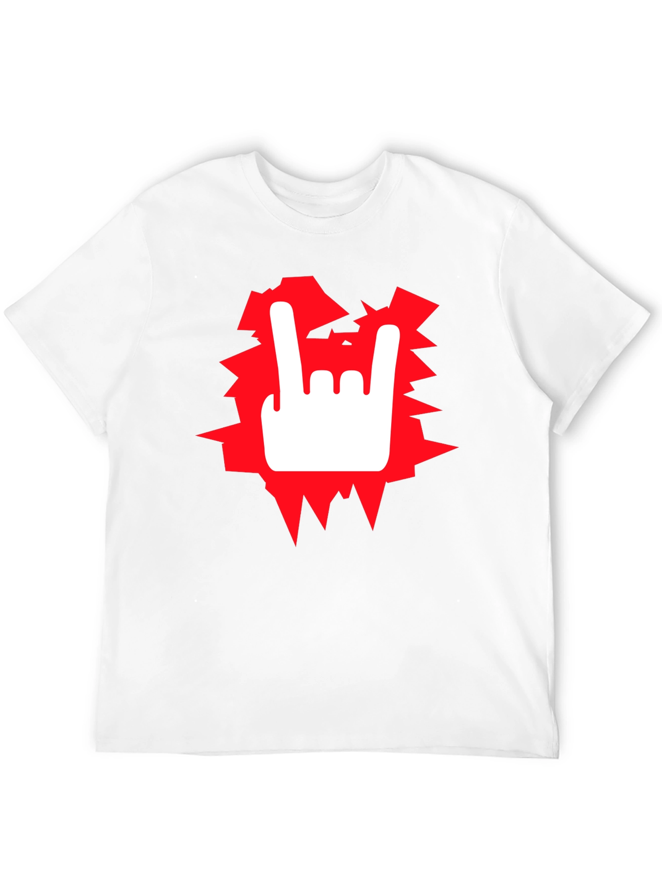 Black Rock On! Graphic Tee - Black Cotton T-Shirt view 12