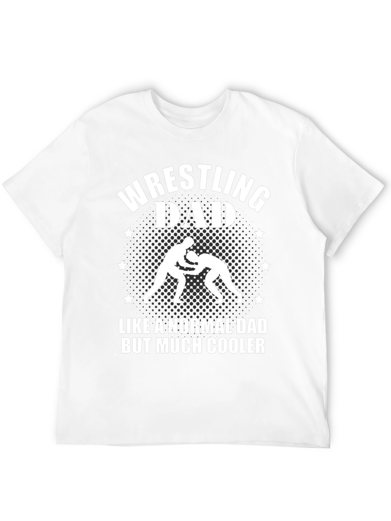 Black Wrestling Dad T-Shirt - Much Cooler Dad view 12