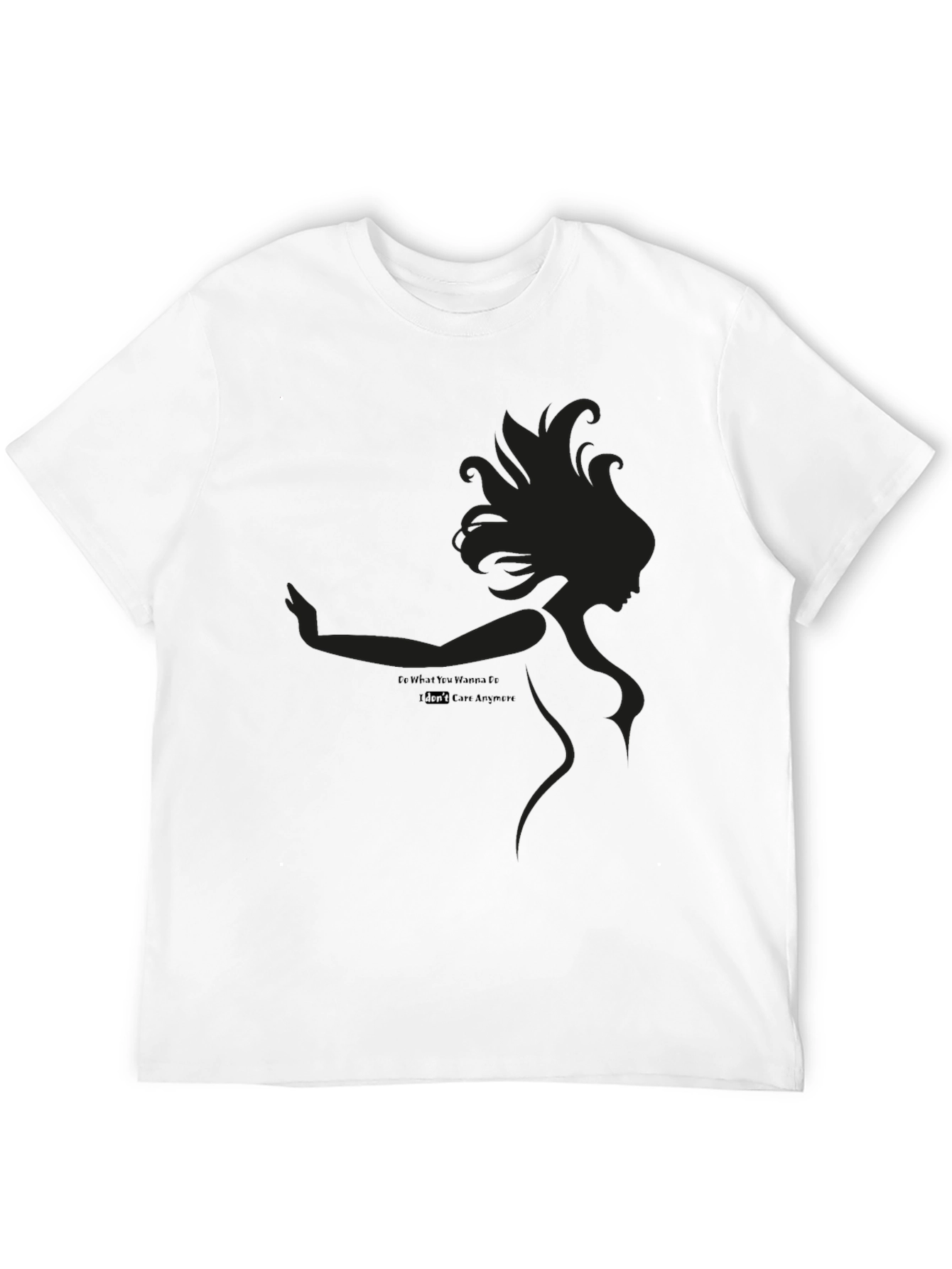 Black Edgy Silhouette Graphic Black T-Shirt view 12