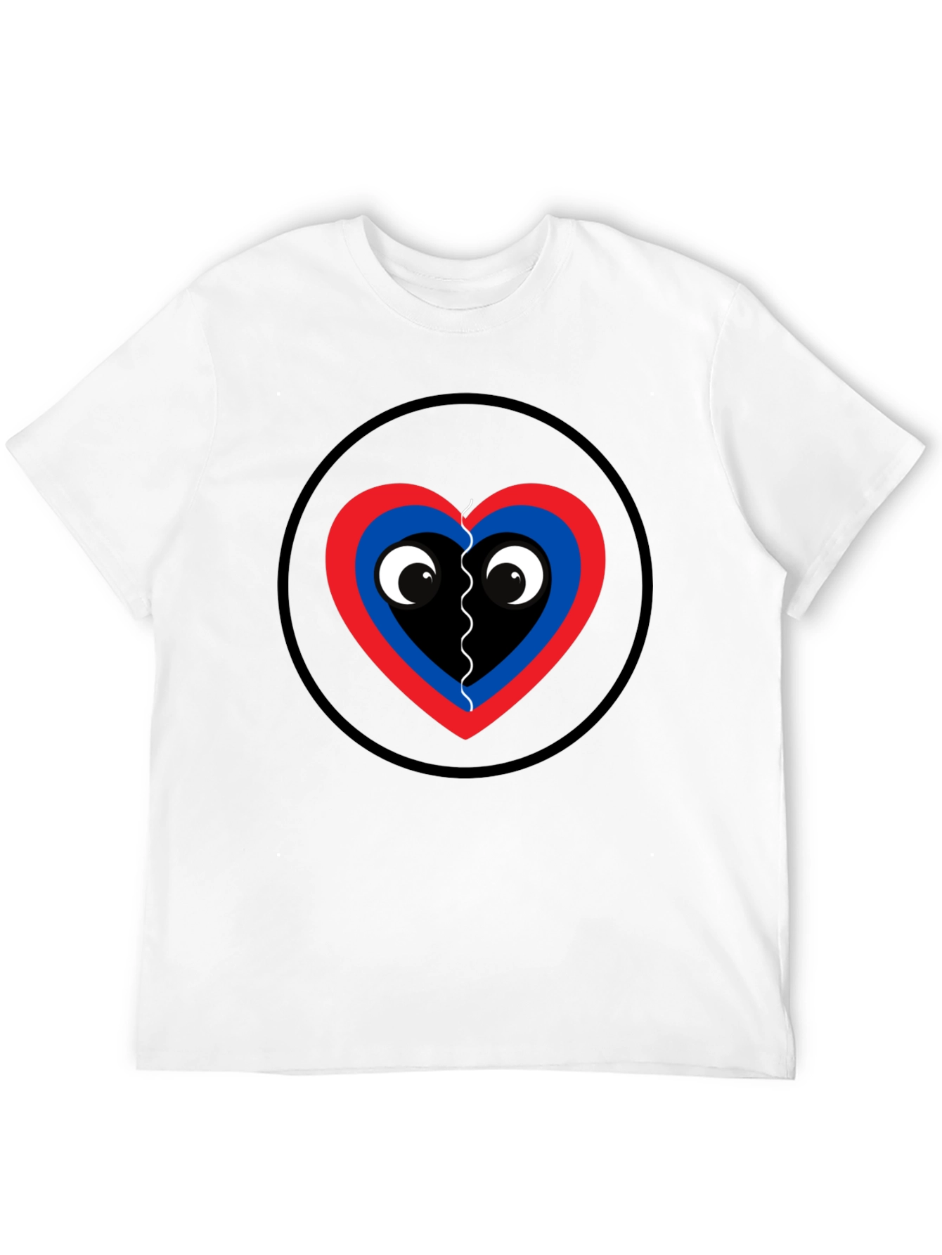 Black Playful Heart Graphic Tee - Black Cotton view 12
