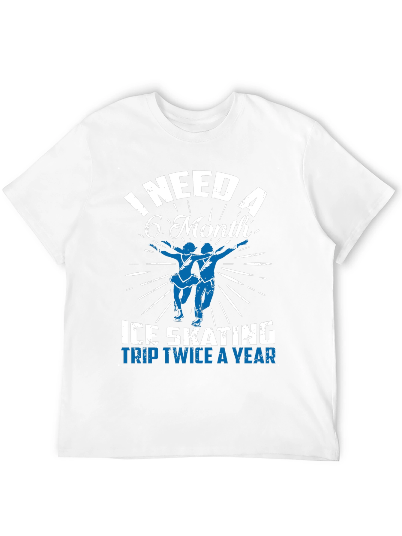 Black Ice Skating Trip T-Shirt - Need a 6 Month Break view 12