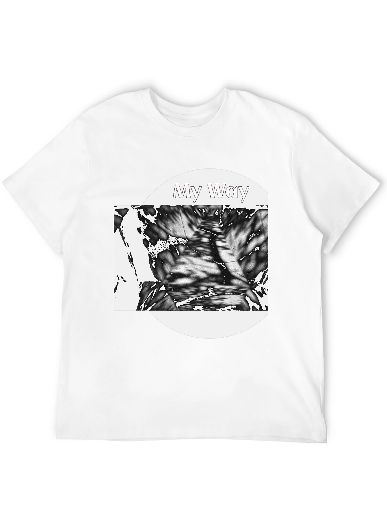 Black My Way Graphic Tee - Black Casual Shirt view 12