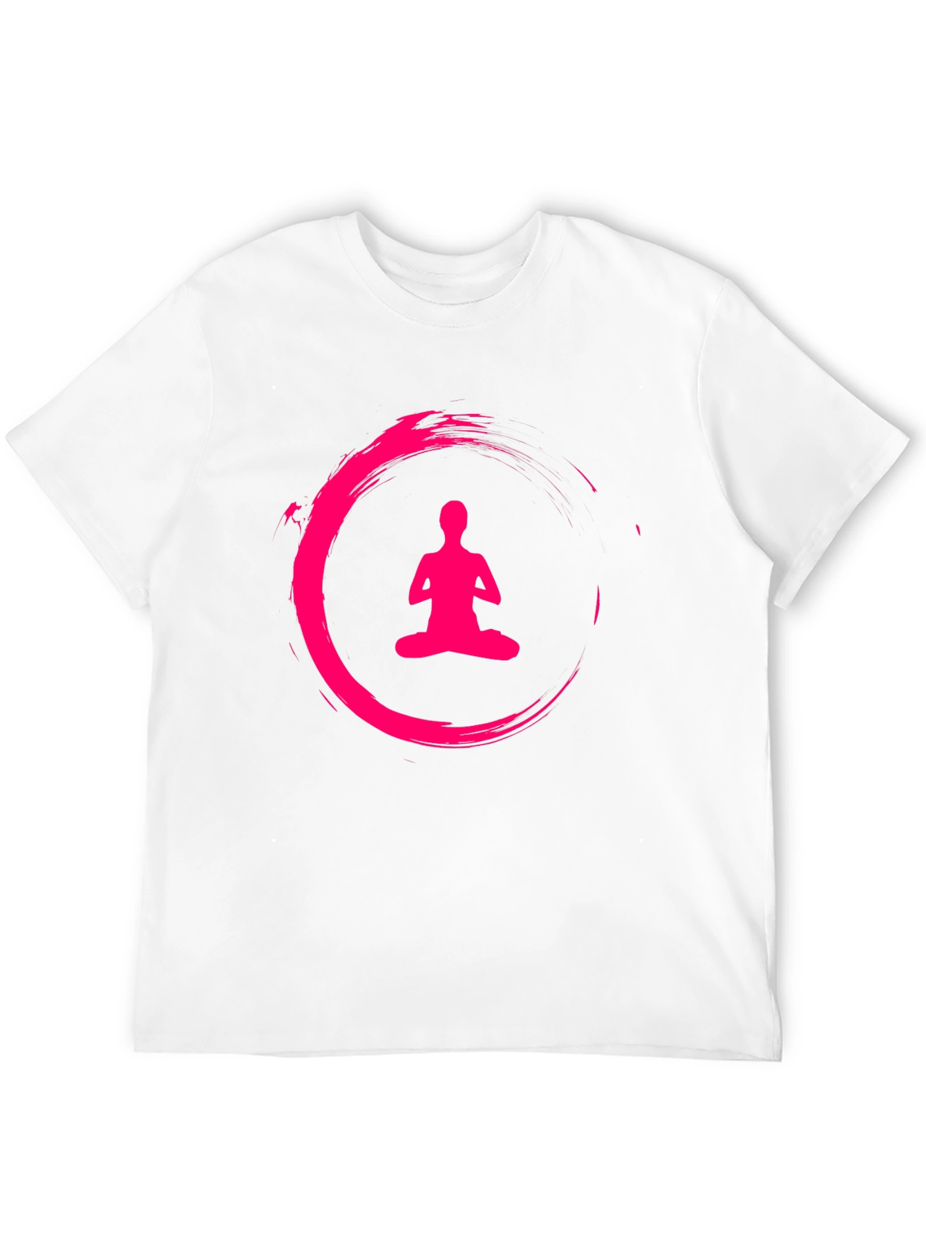 Black Zen Meditation Circle Black T-Shirt view 12