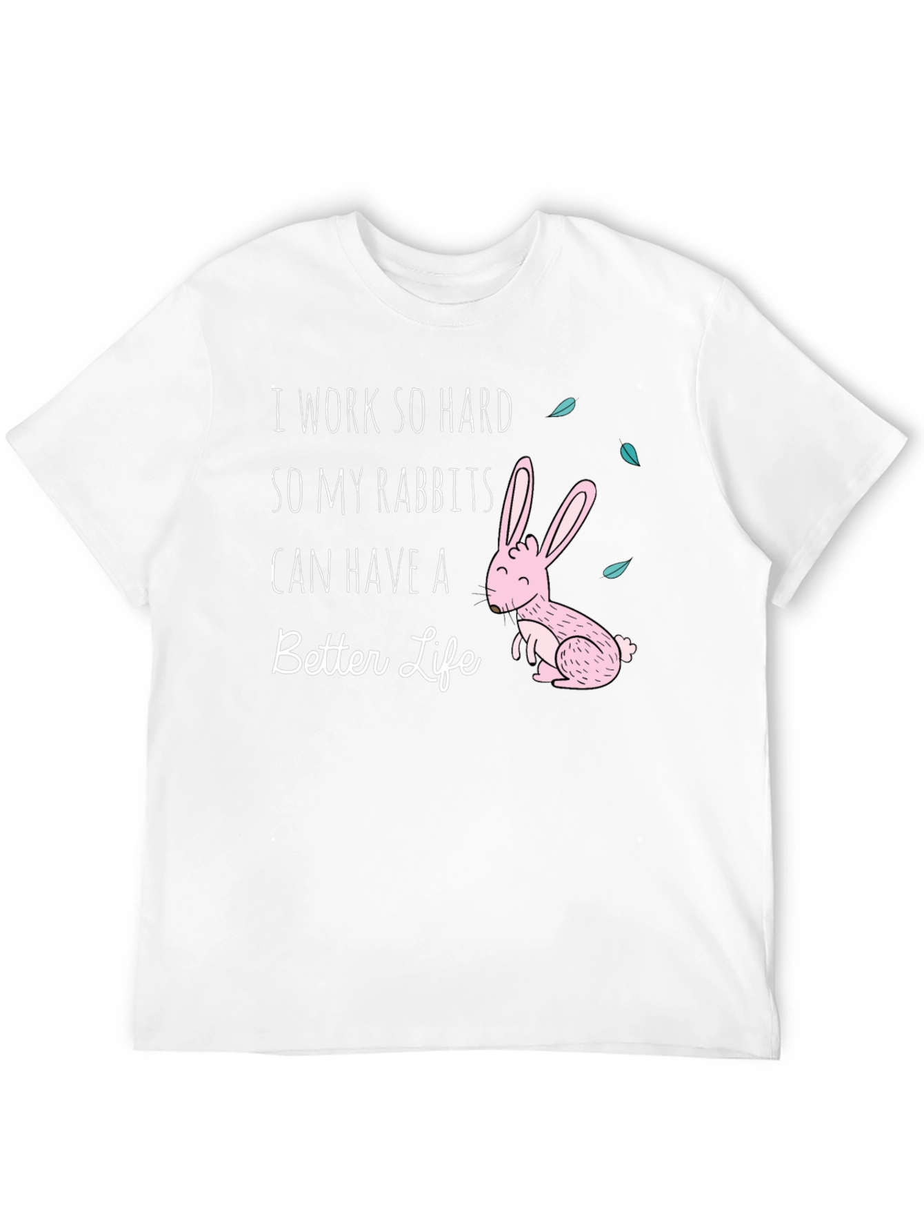 Black Rabbit Lover Graphic T-Shirt view 12
