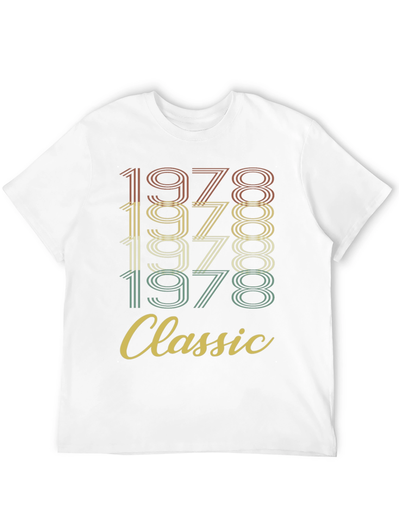 Black Vintage 1978 Classic Birthday T-Shirt view 12