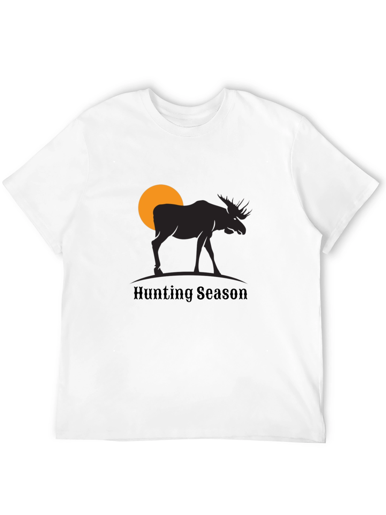 Black Hunting Season Moose Graphic T-Shirt view 12