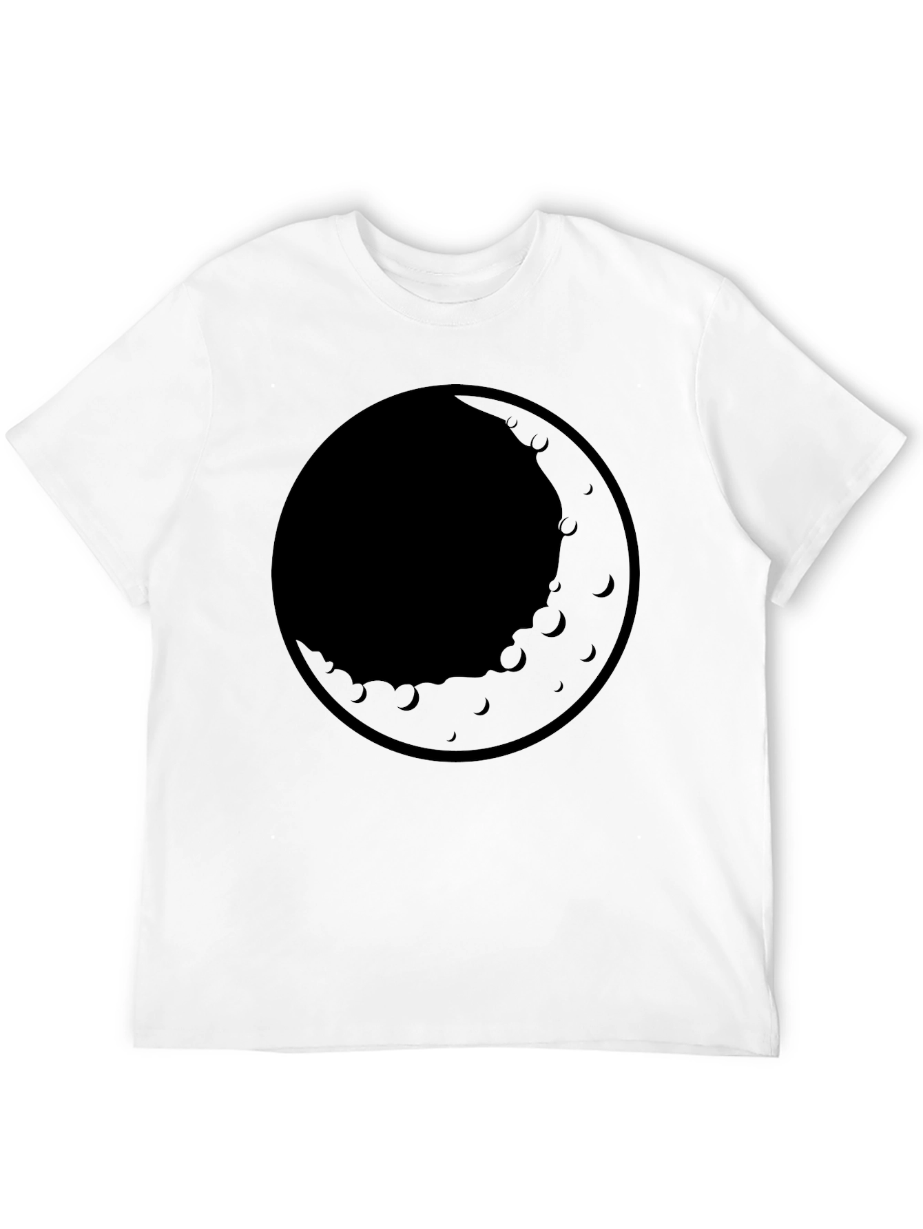 Black Men's Black Moon Graphic T-Shirt view 12
