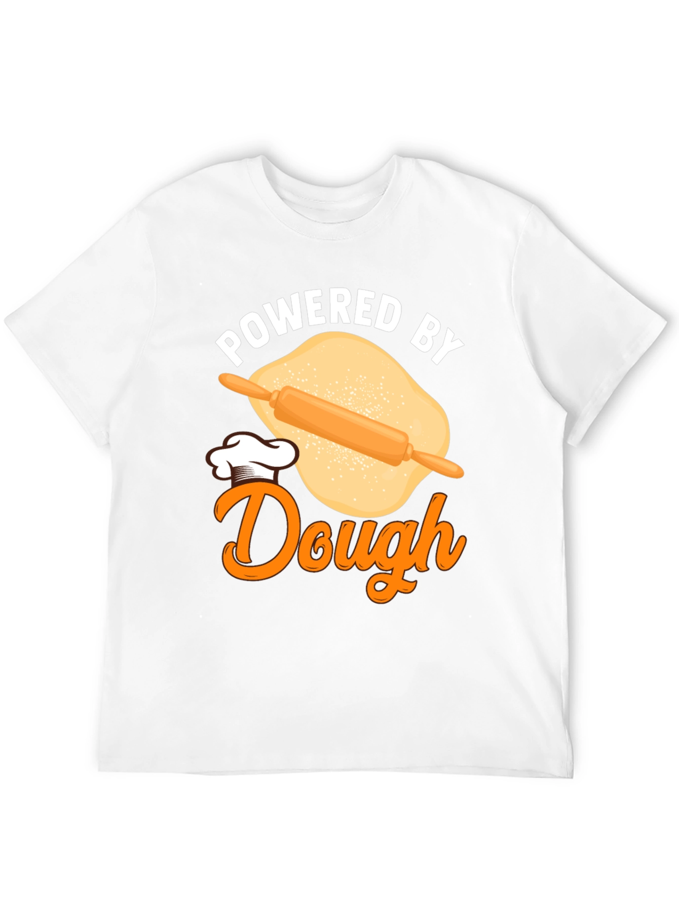 Black Powered by Dough Funny Baking T-Shirt view 12