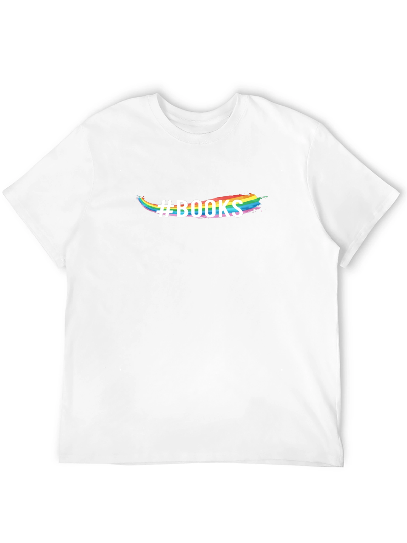 Black Rainbow #BOOKS Graphic T-Shirt - Unisex view 12
