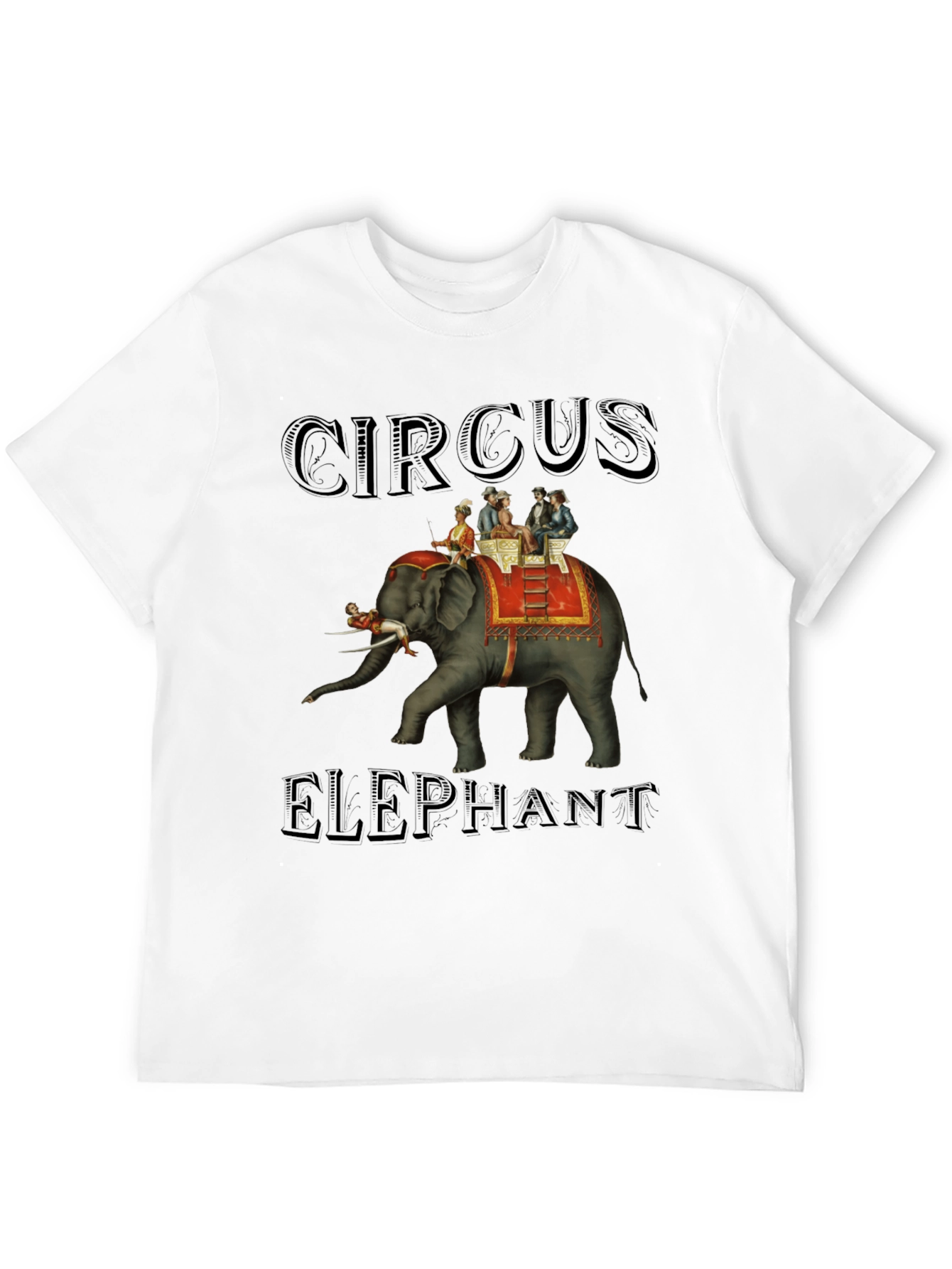Black Circus Elephant Graphic Tee view 12
